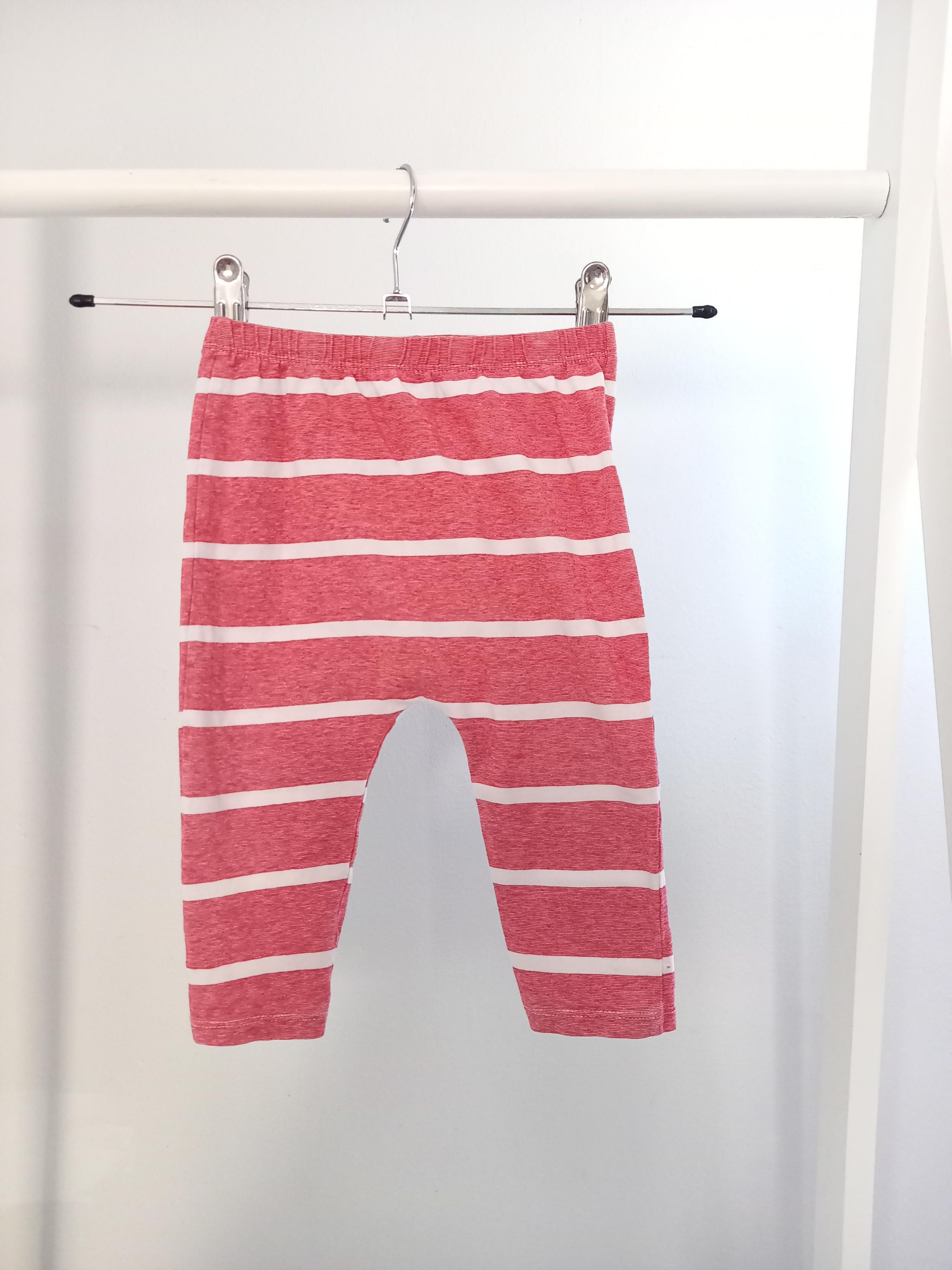 Red and white hot sale striped baby leggings