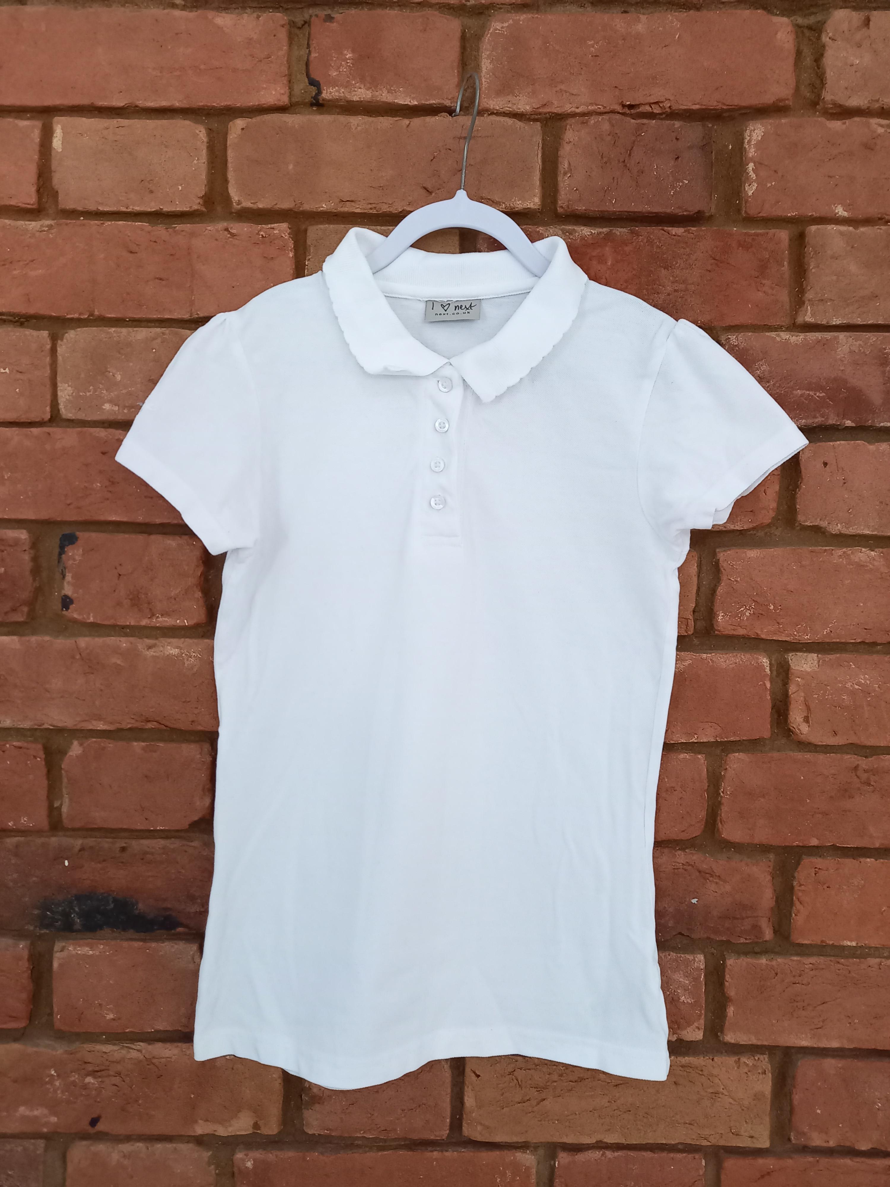 Girls white clearance school polo