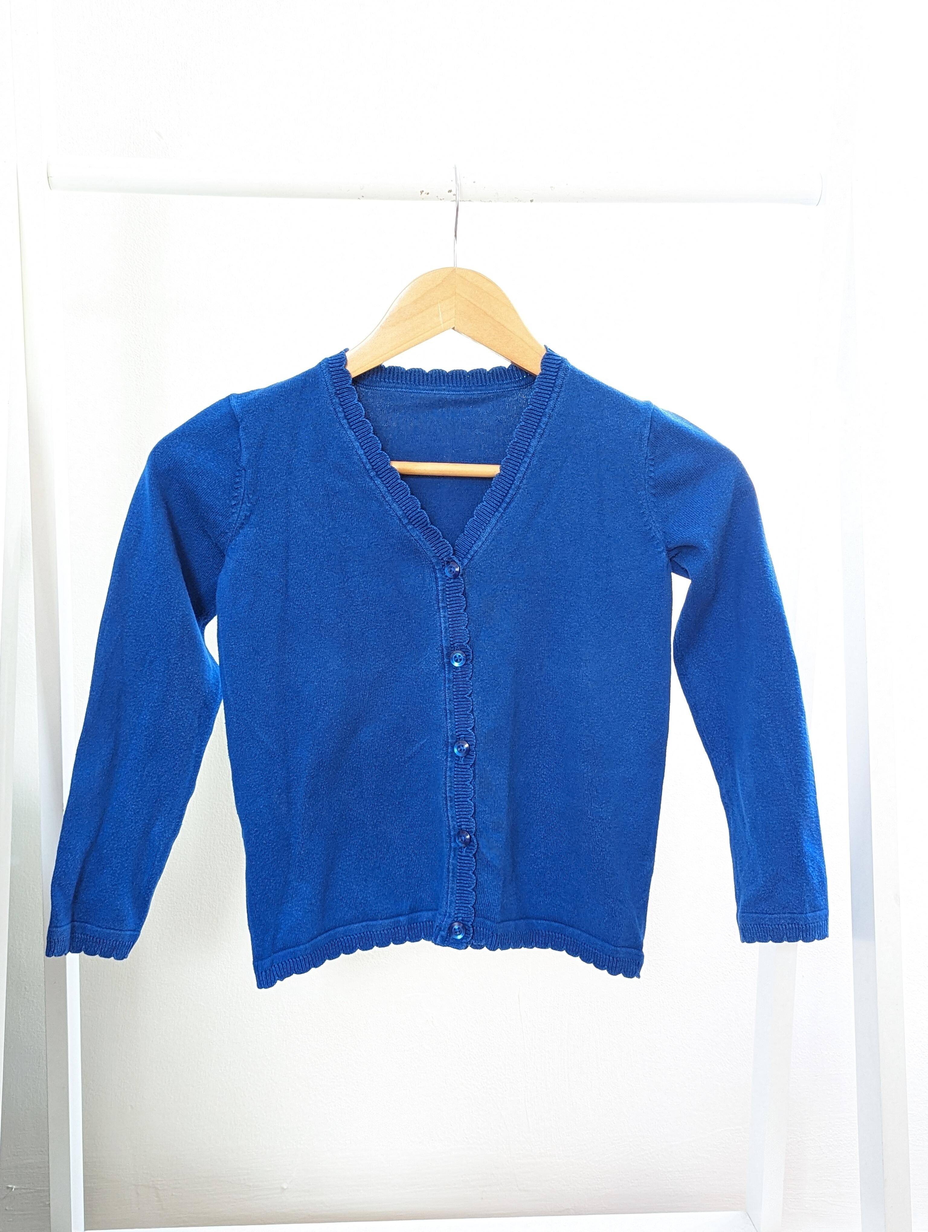 Childrens royal blue cardigan best sale