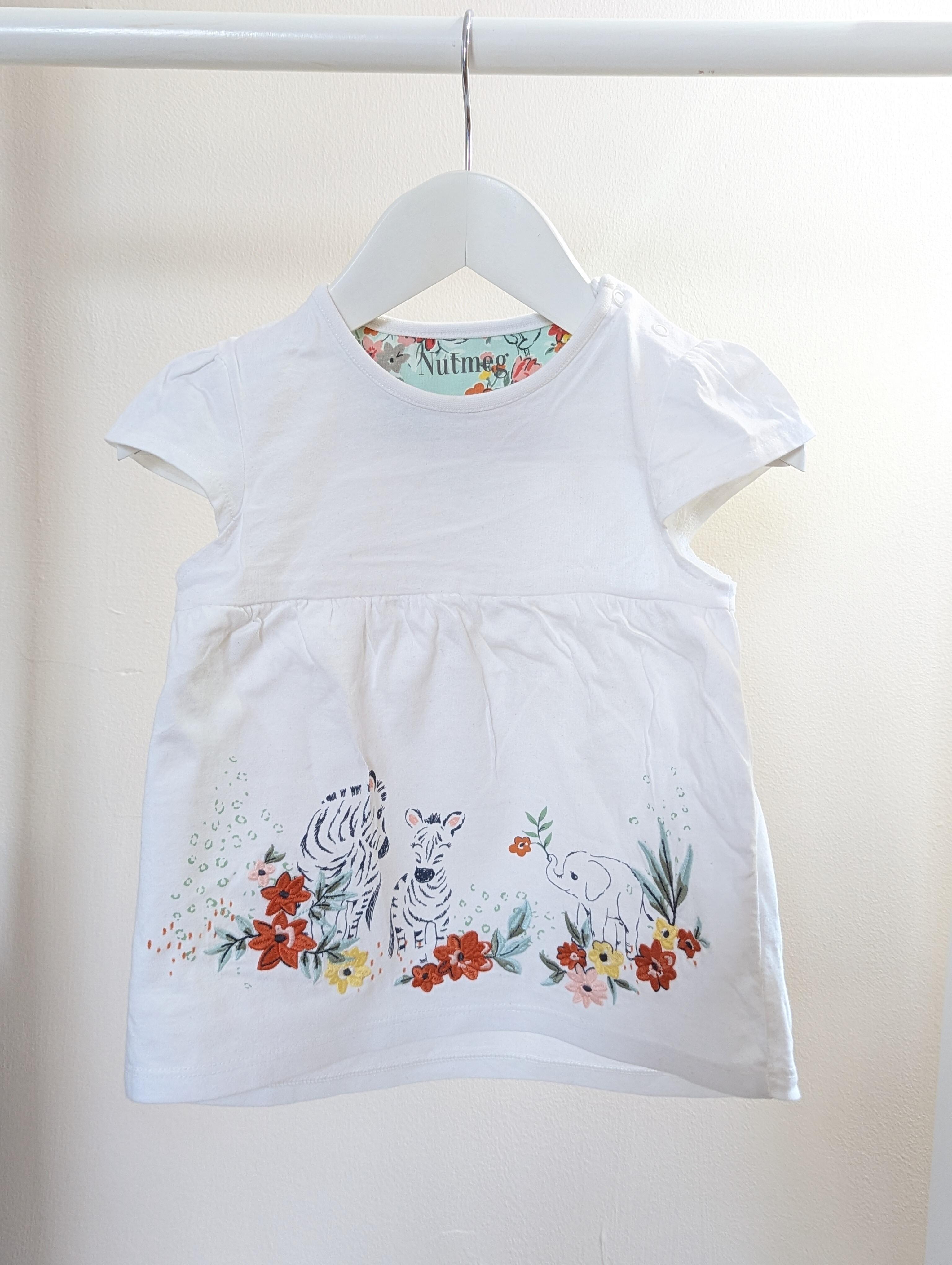 Nutmeg Baby Clothes Nutmeg 18-24 Months Animal Flower Dress
