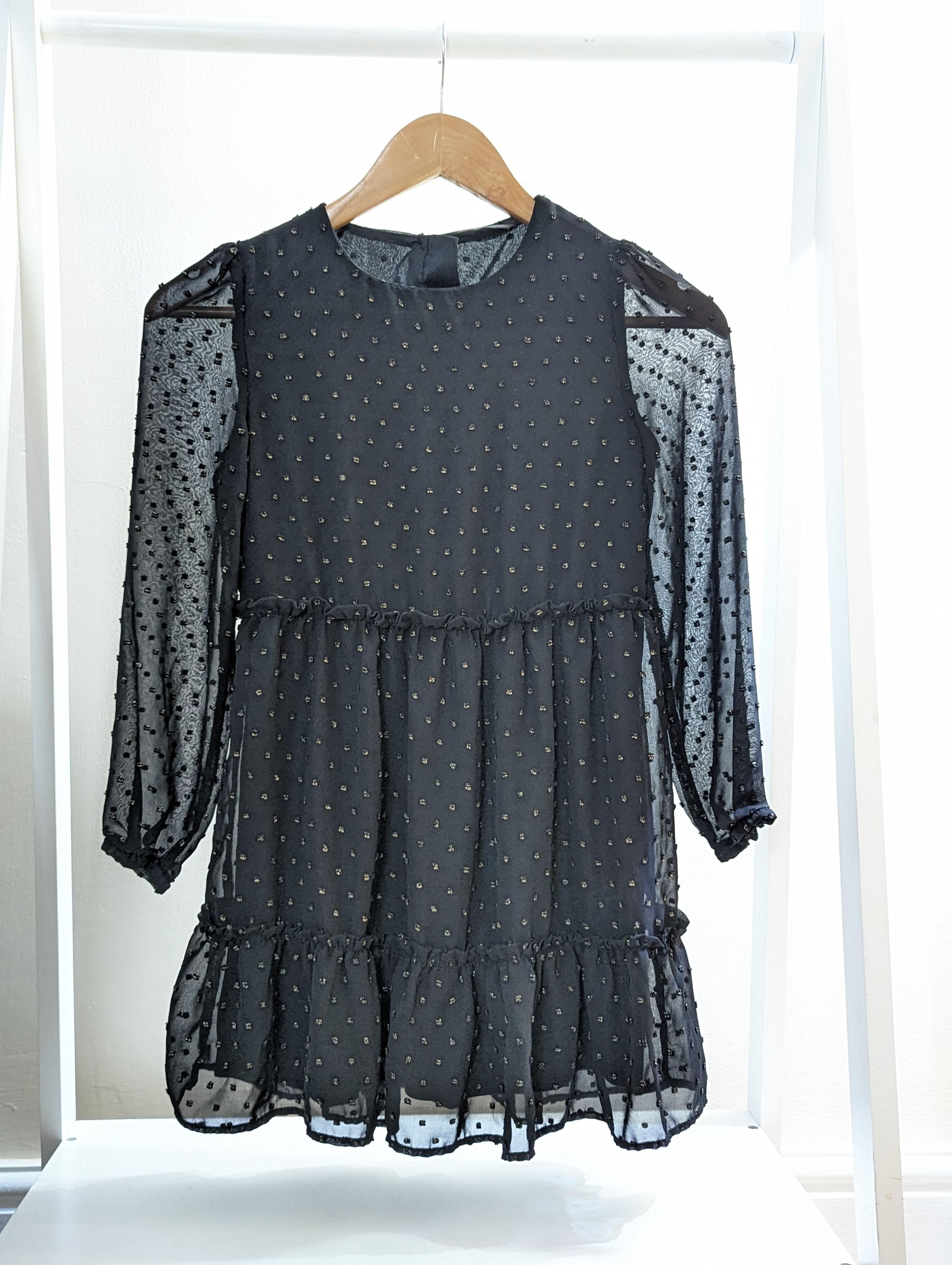 Polka Dot Black Dress Primark PRIMARK BLACK WHITE SPOTTY RETRO A