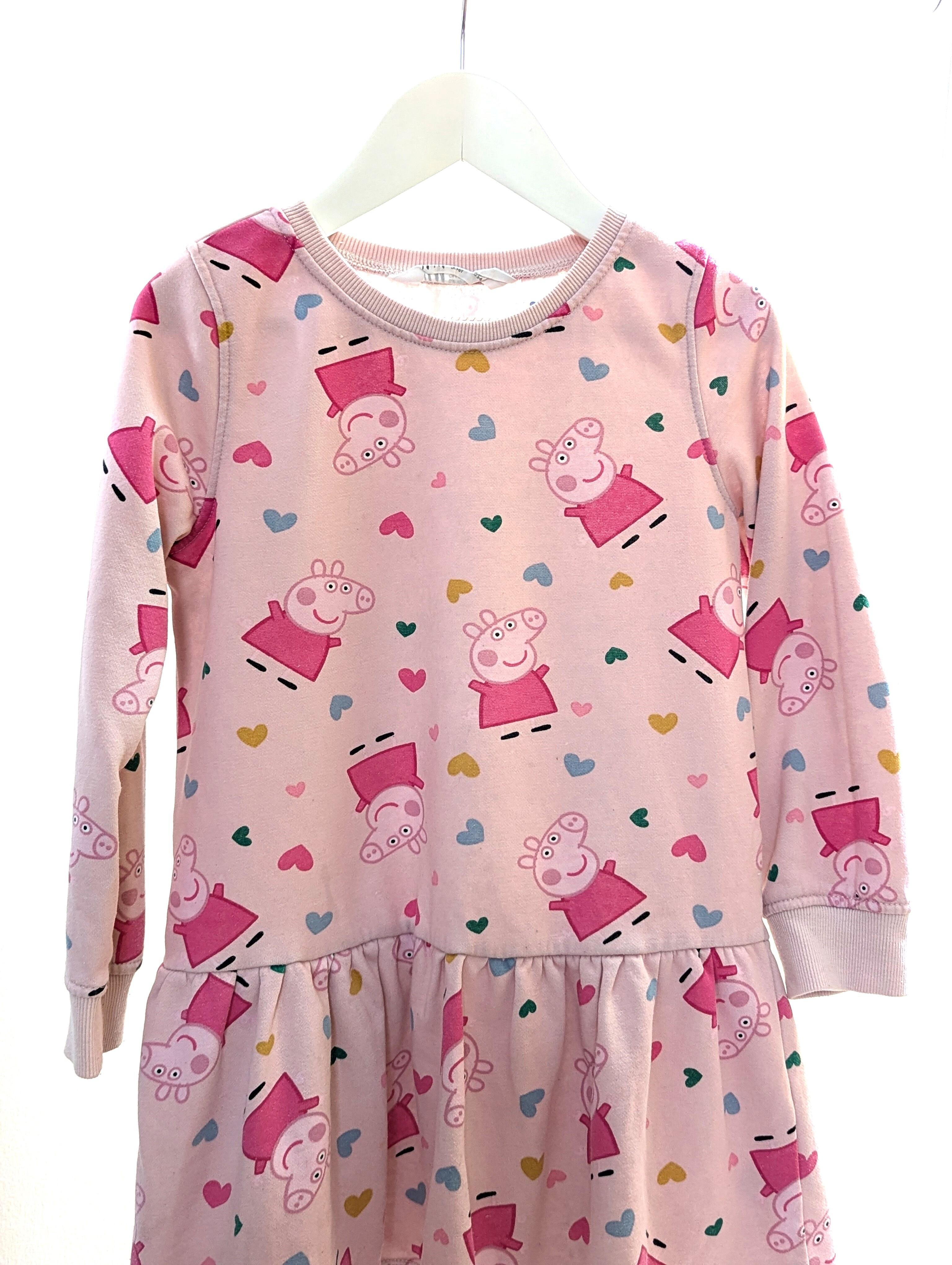 H\u0026M 4-6 Years Pink Peppa Pig Dress