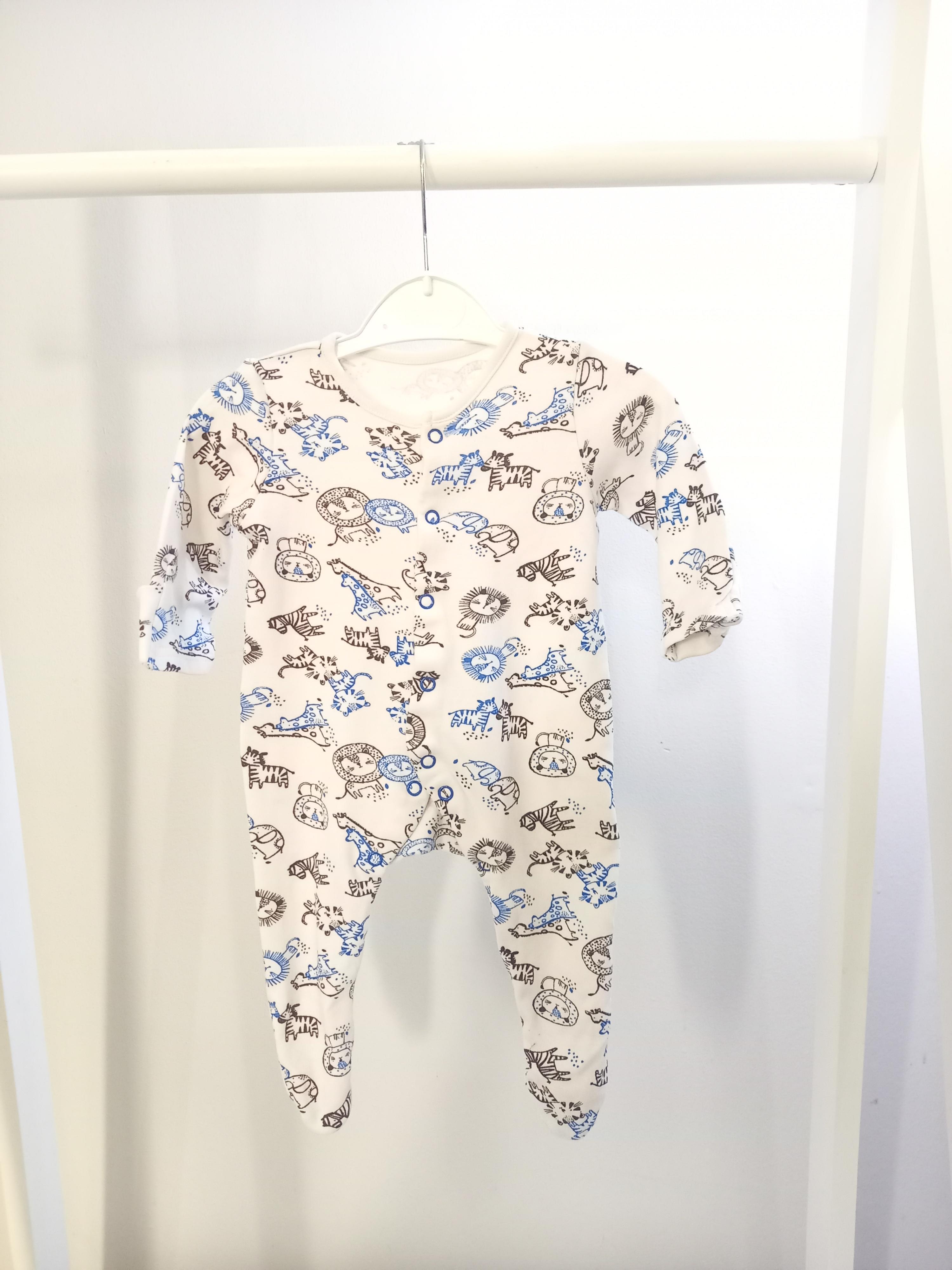 Mothercare 0-1 Month Animal Sleepsuit