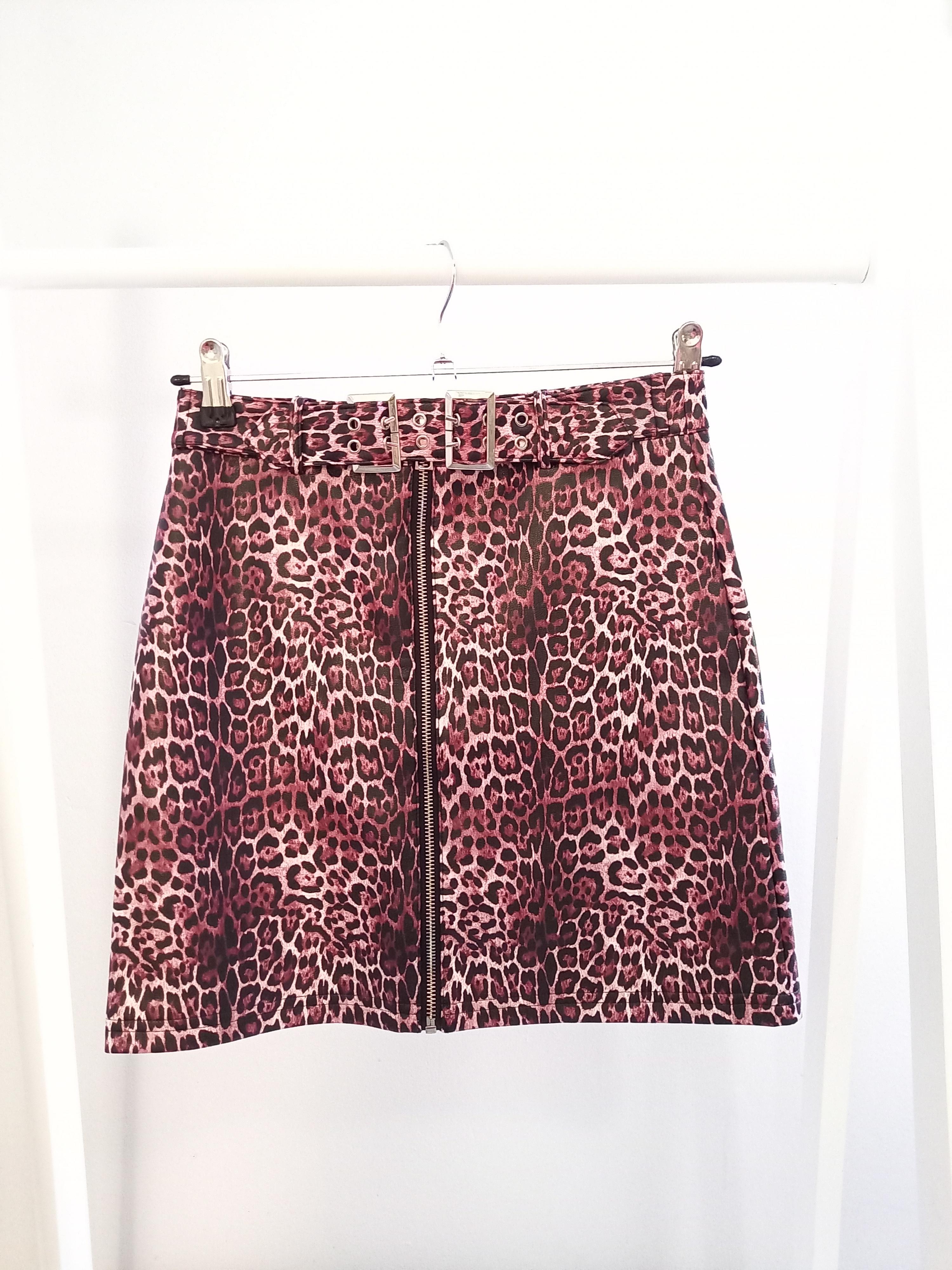 River Island 12 Years Pink Animal Print Skirt