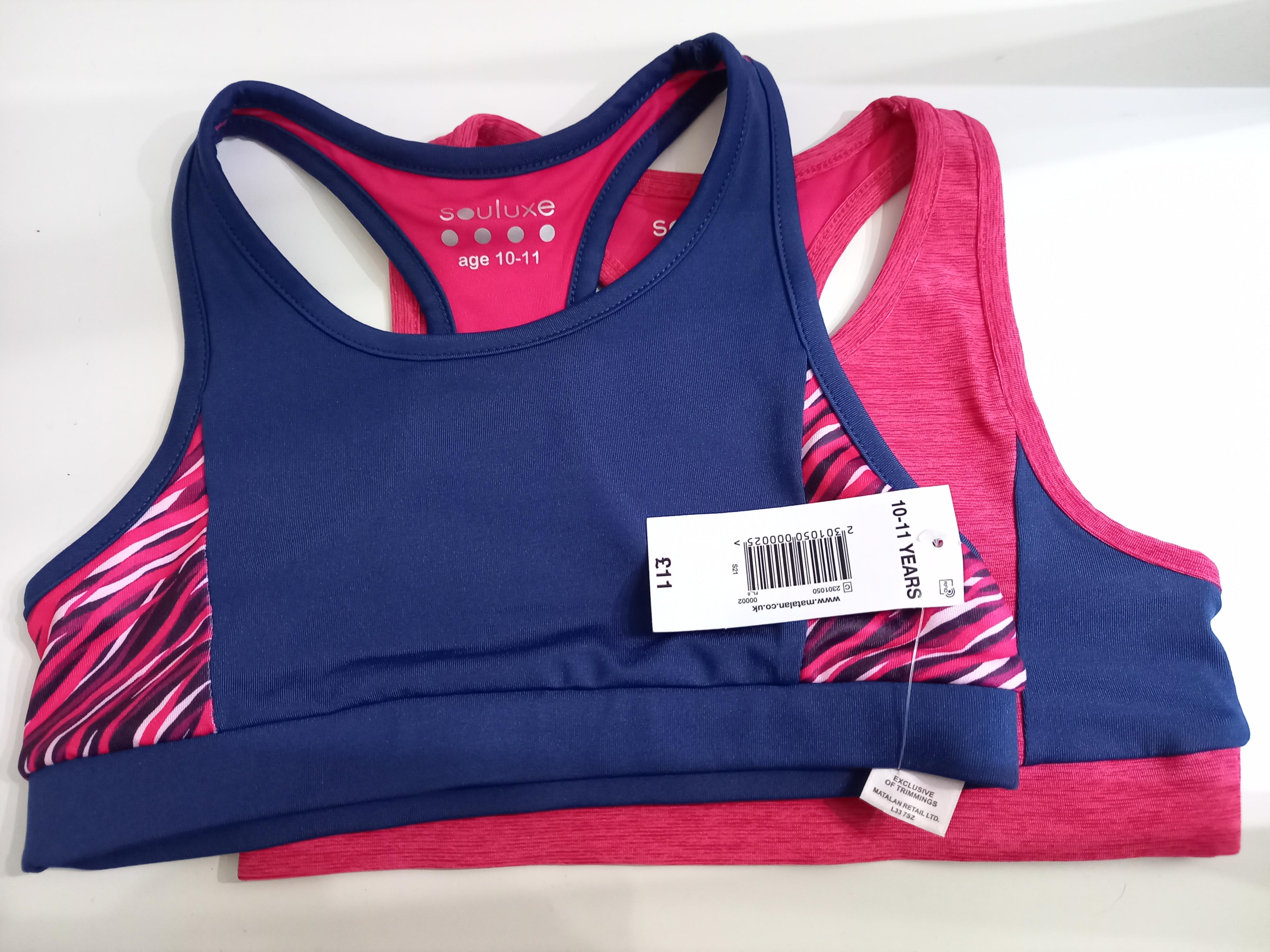 Matalan 8-9 Years 2 Pack Cropped Tops (New)