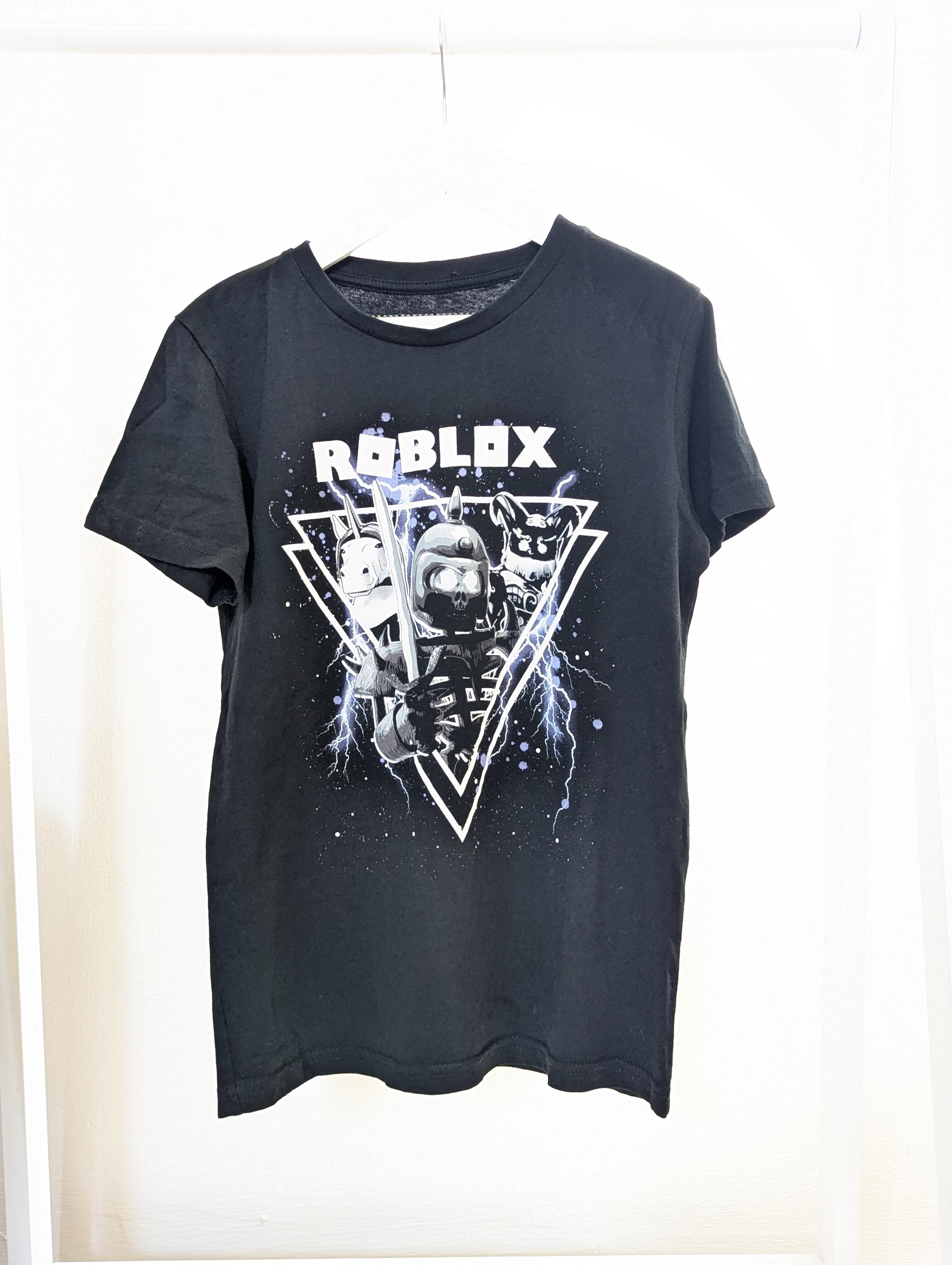 Black T Shirt Design Roblox 9-10 Years Roblox Black T-shirt