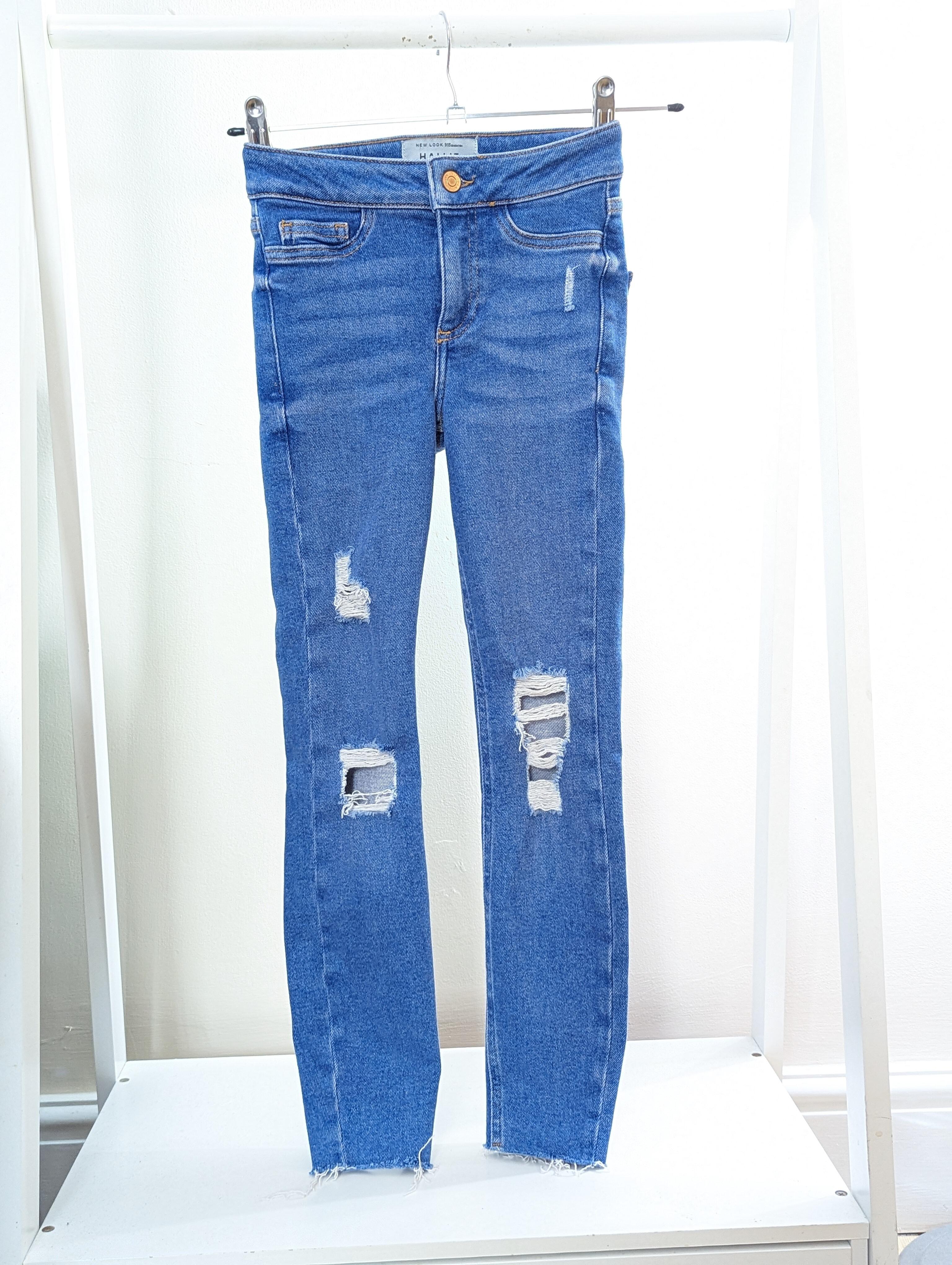 New Look 10 Years Blue Distressed Jeans