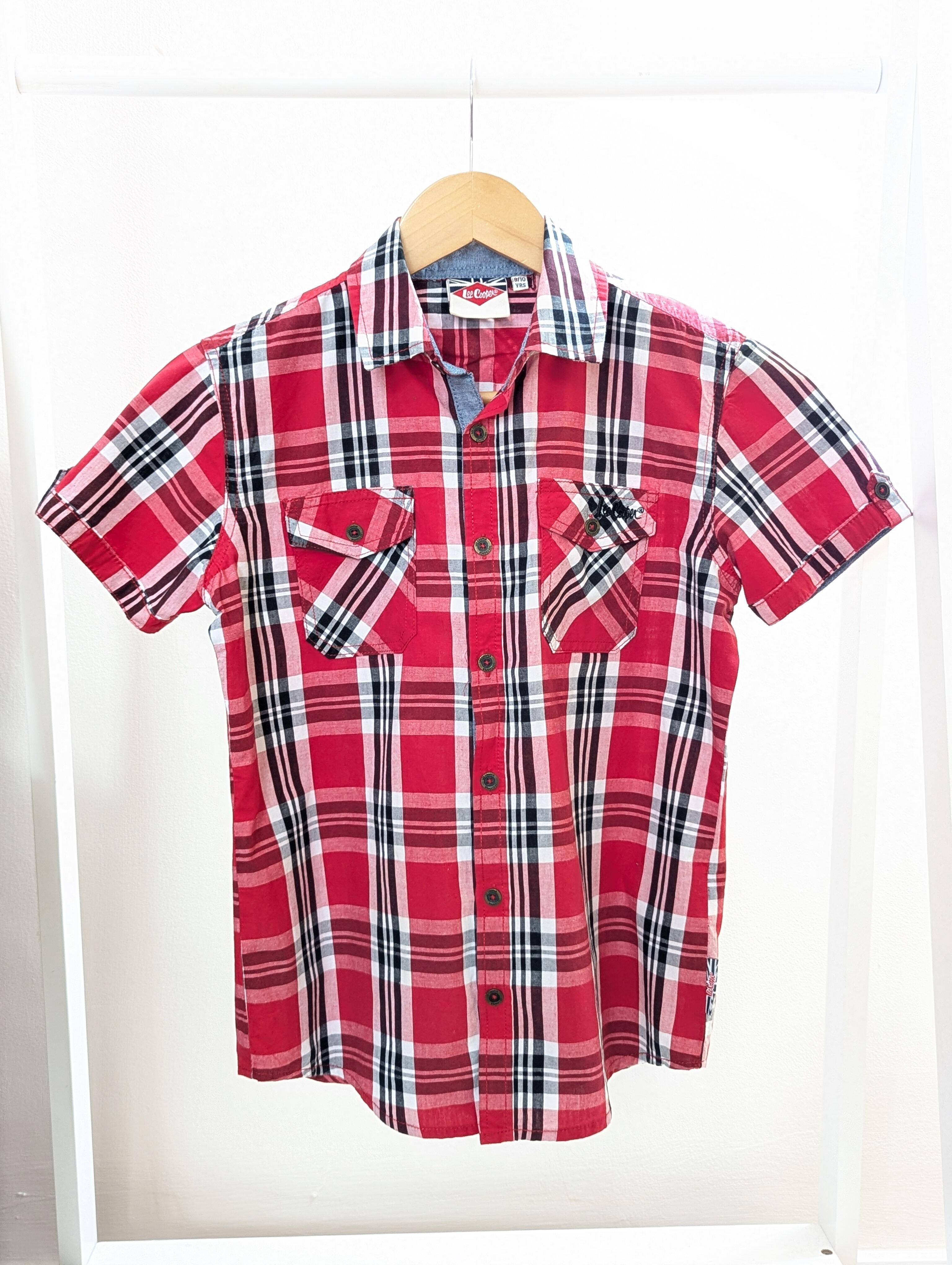 Checkered Shirts Lee Cooper Short Sleeve Shirts Lee Cooper 9-10