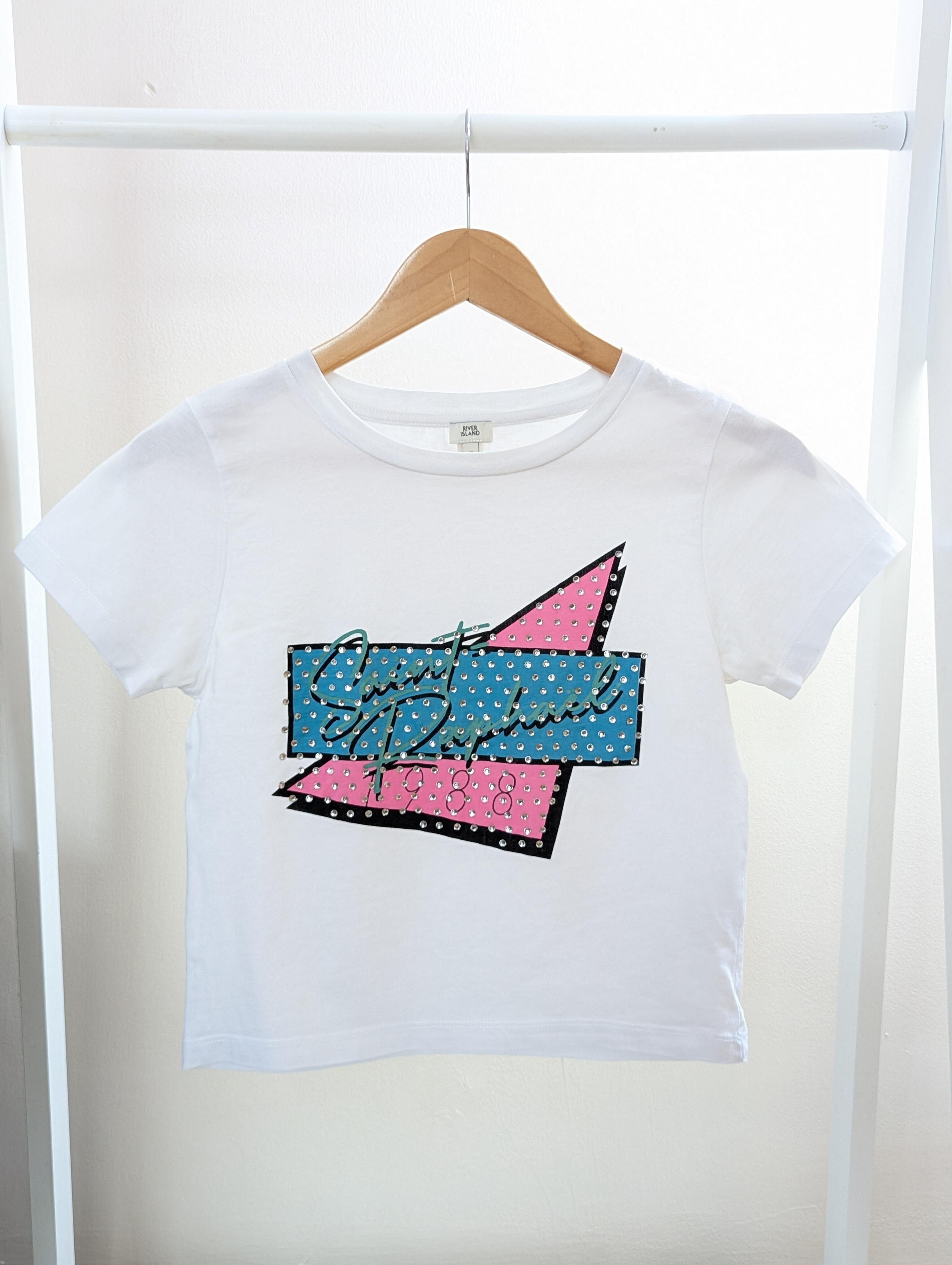 River Island Ladies UK Size 10 White T-shirt