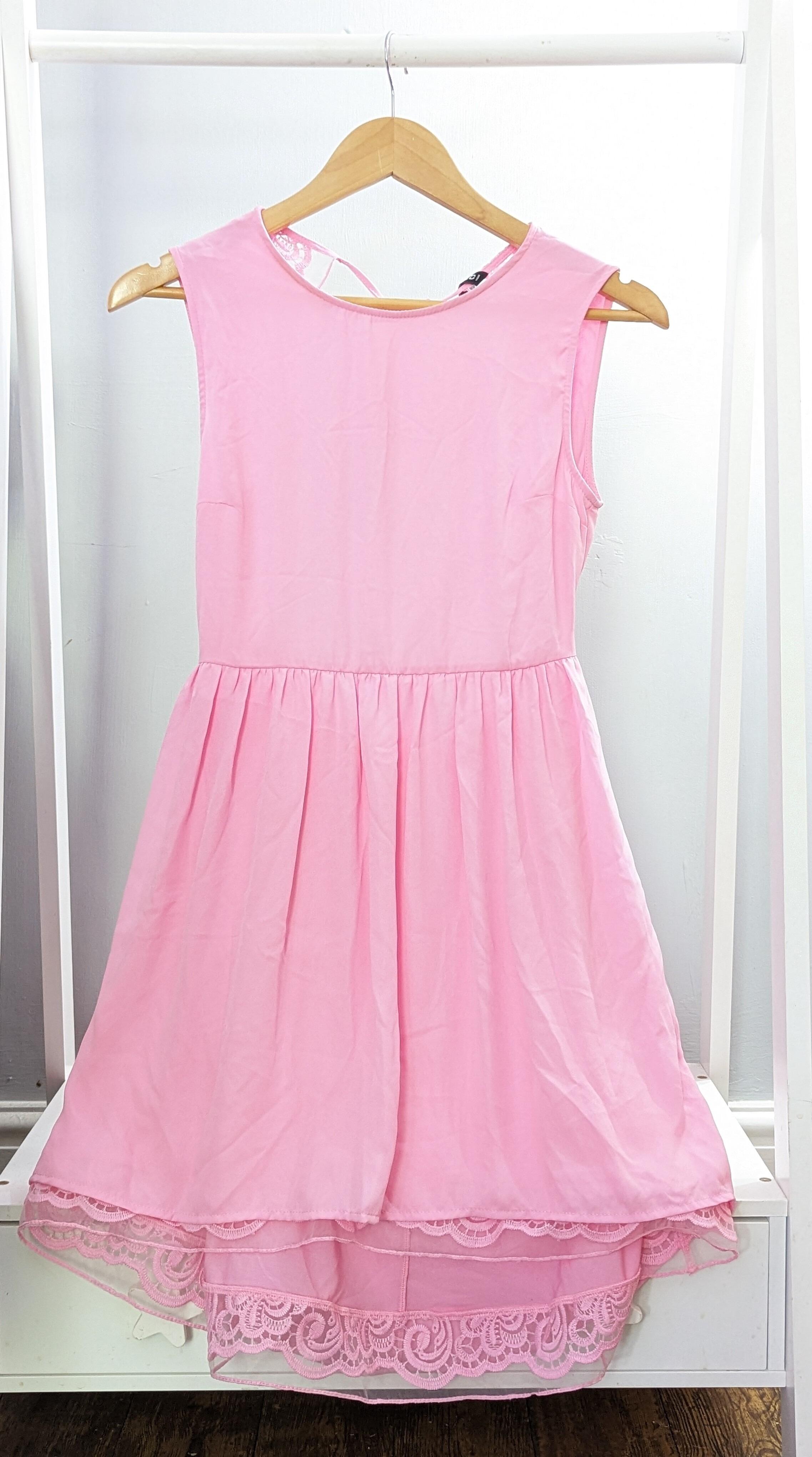 Light pink backless outlet dress