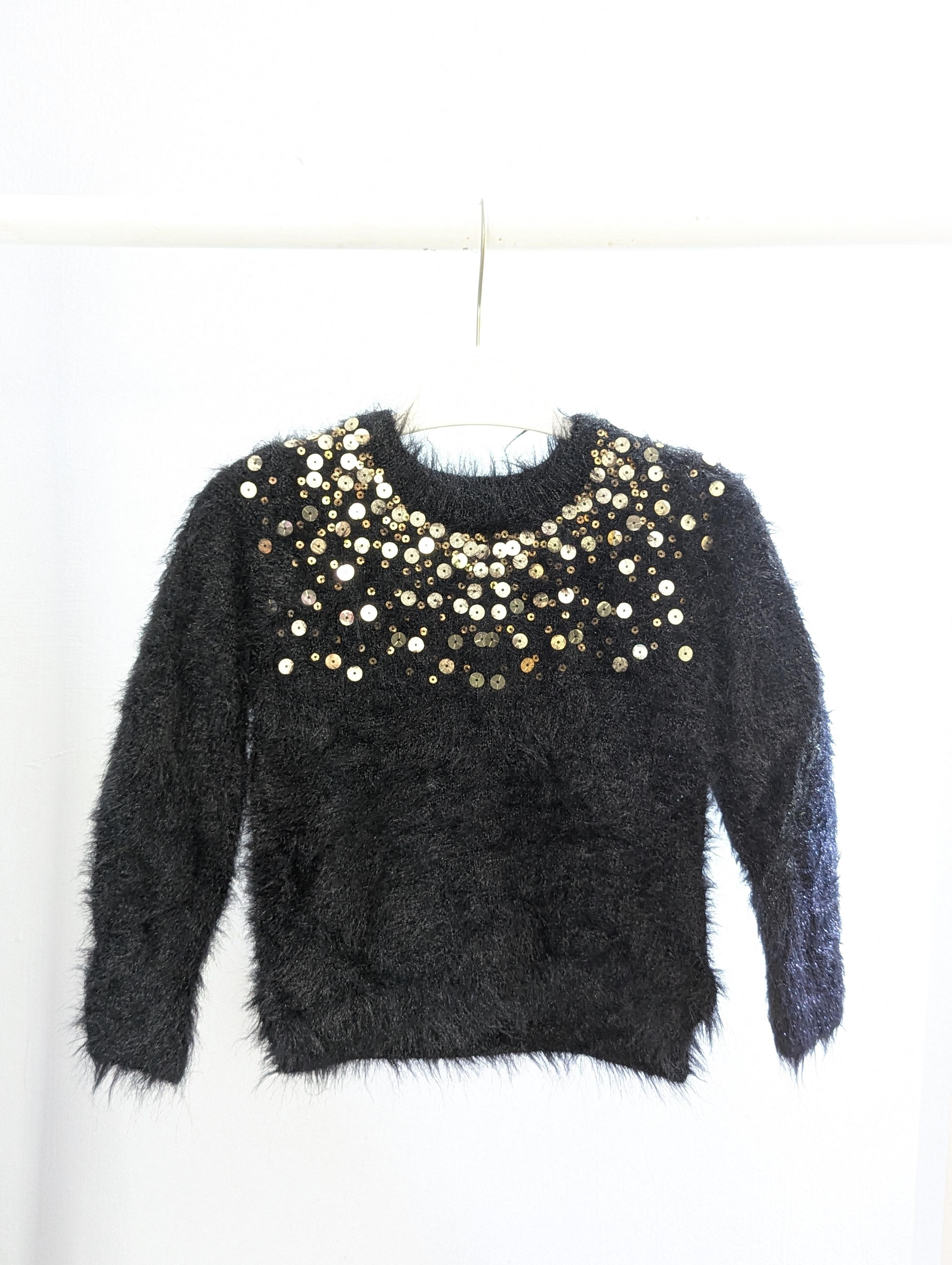 H&M 18-24 Months Black Fluffy Jumper