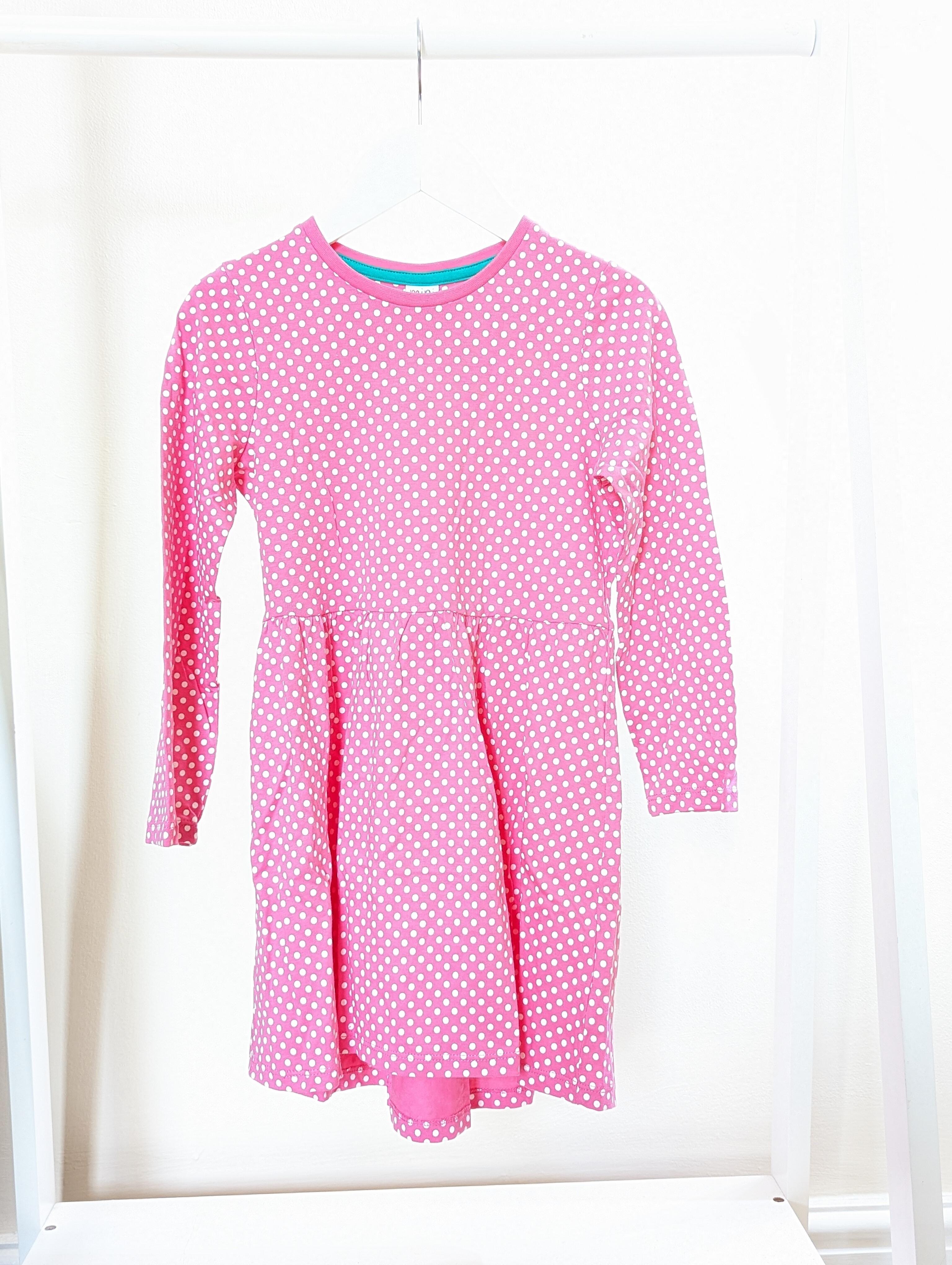 Mini Club 4 5 Years Pink Polka Dot Dress New