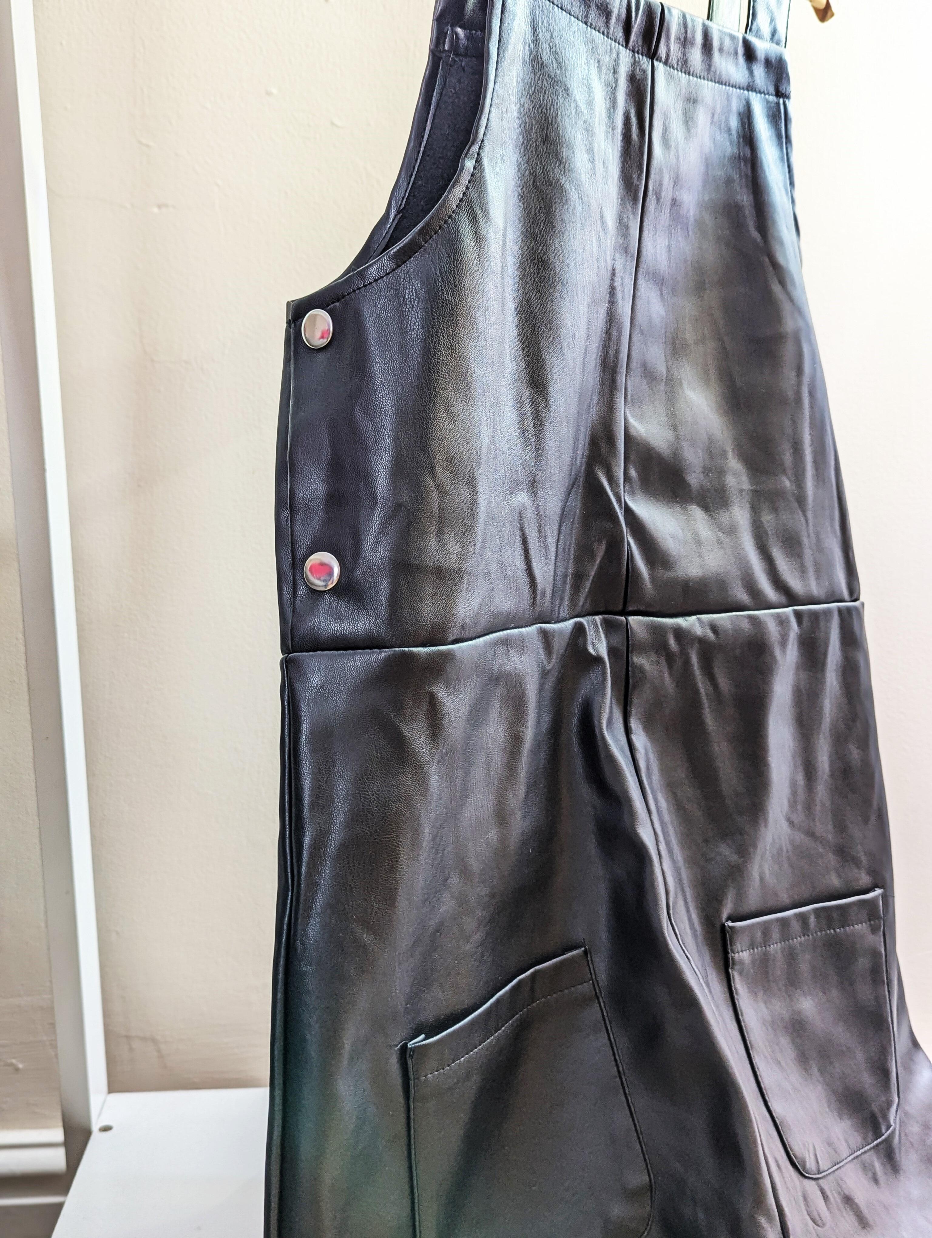knee length dresses for ladies Tween Acacia Vegan Leather Dress Black Vegan Leather / MD (10) main image 0