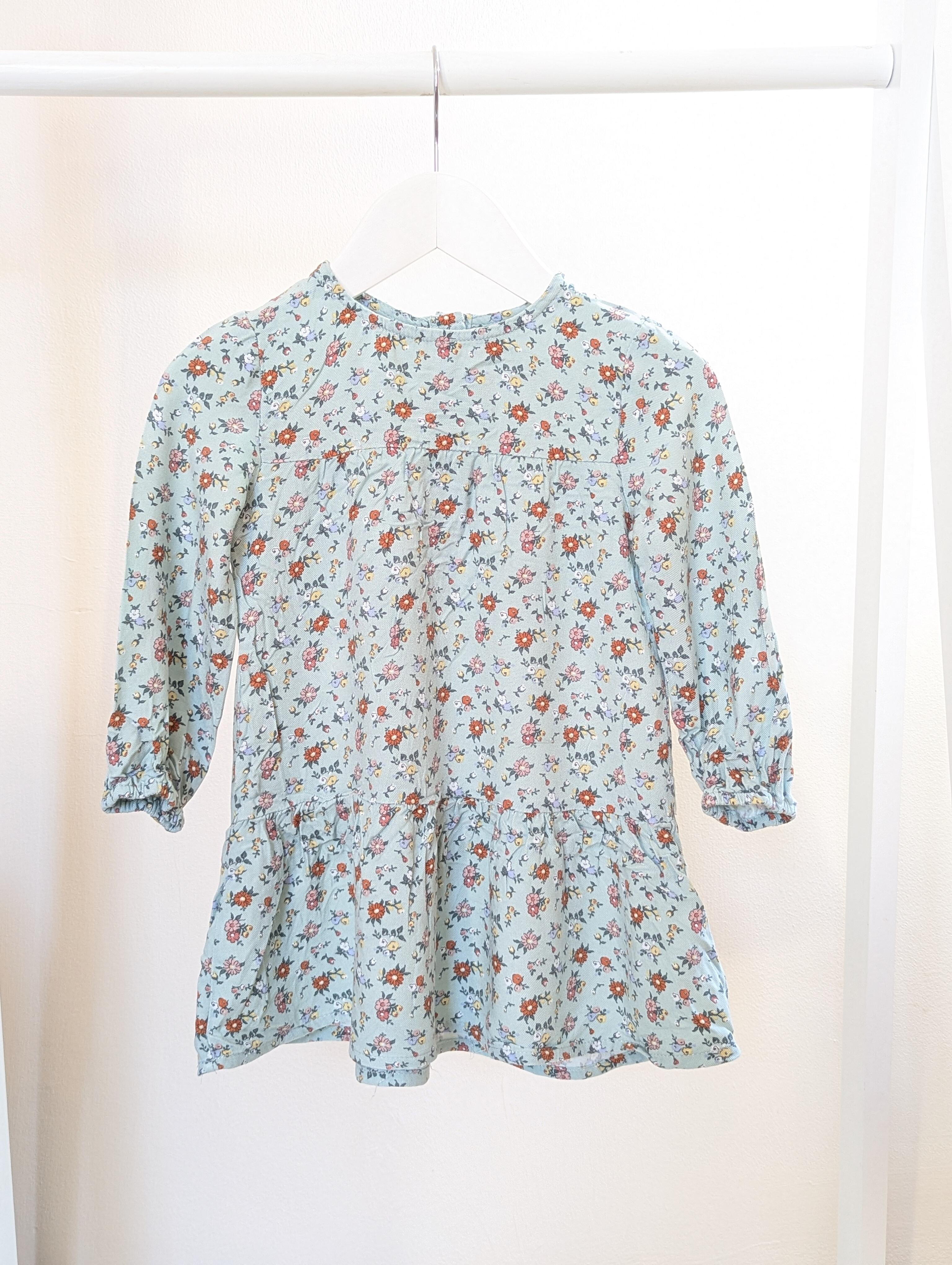 Primark 2-3 Years Green Floral Dress