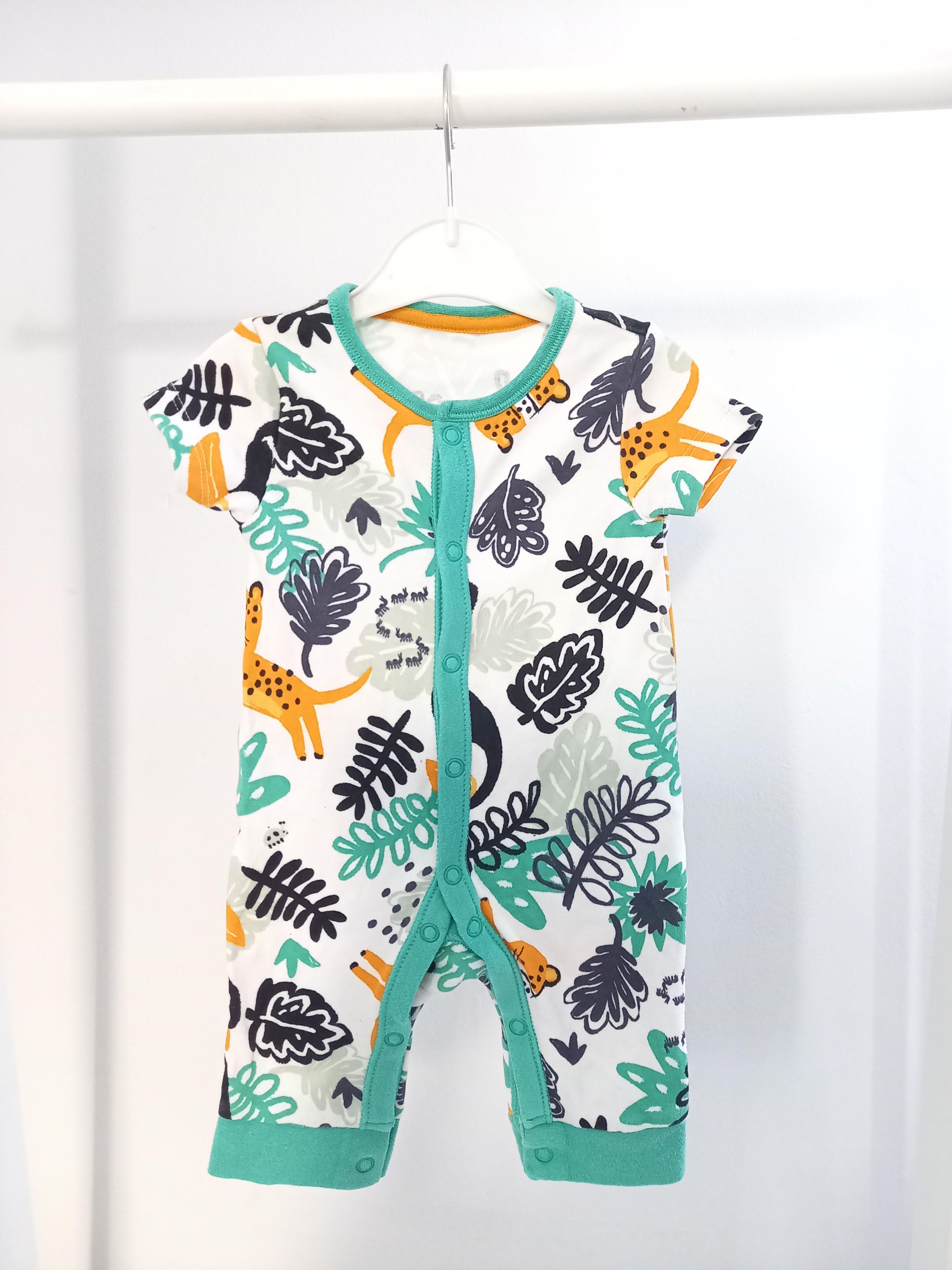 Nutmeg 0 3 Months Jungle Romper