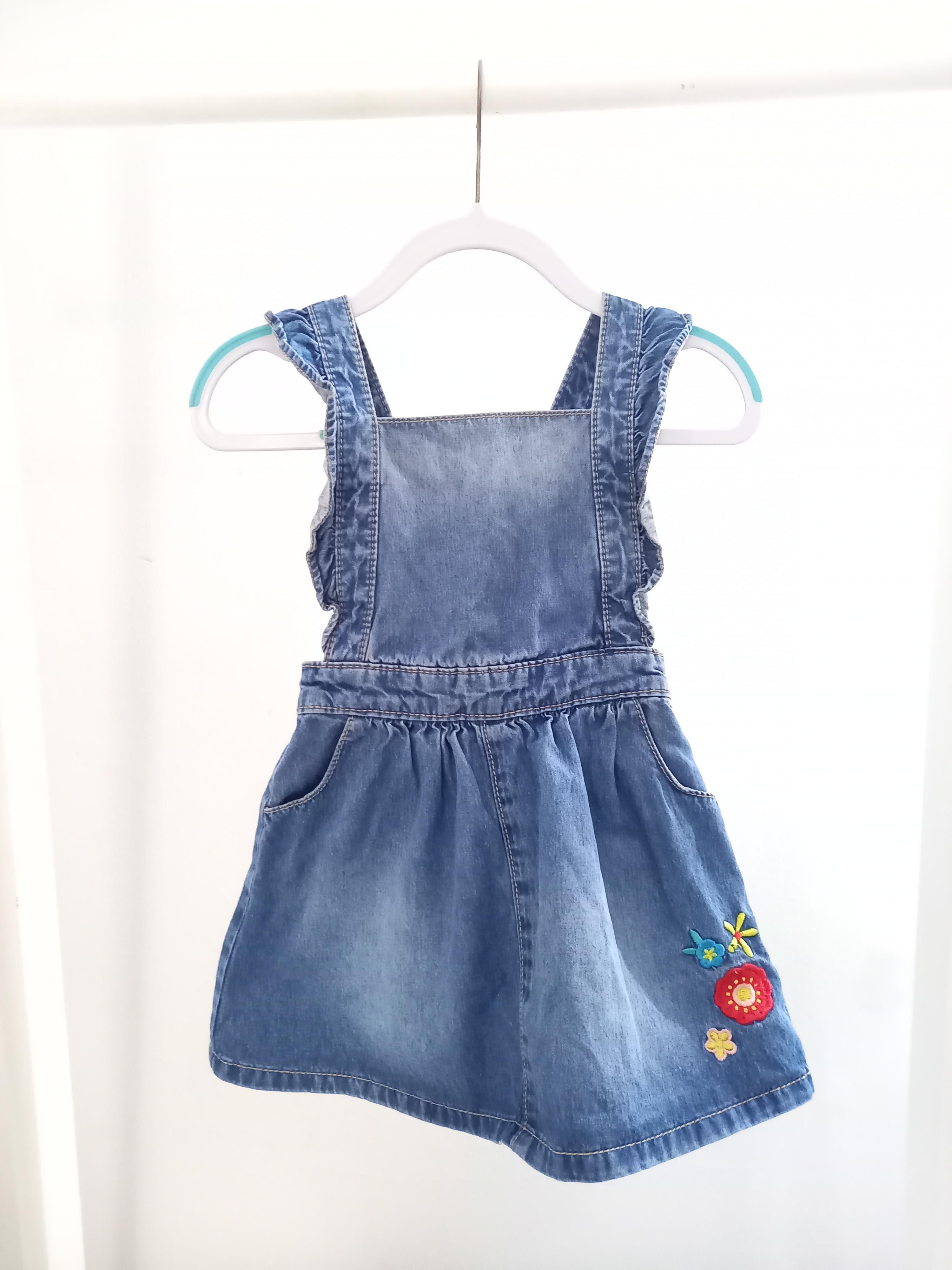 Matalan 12 18 Months Blue Pinafore Dress