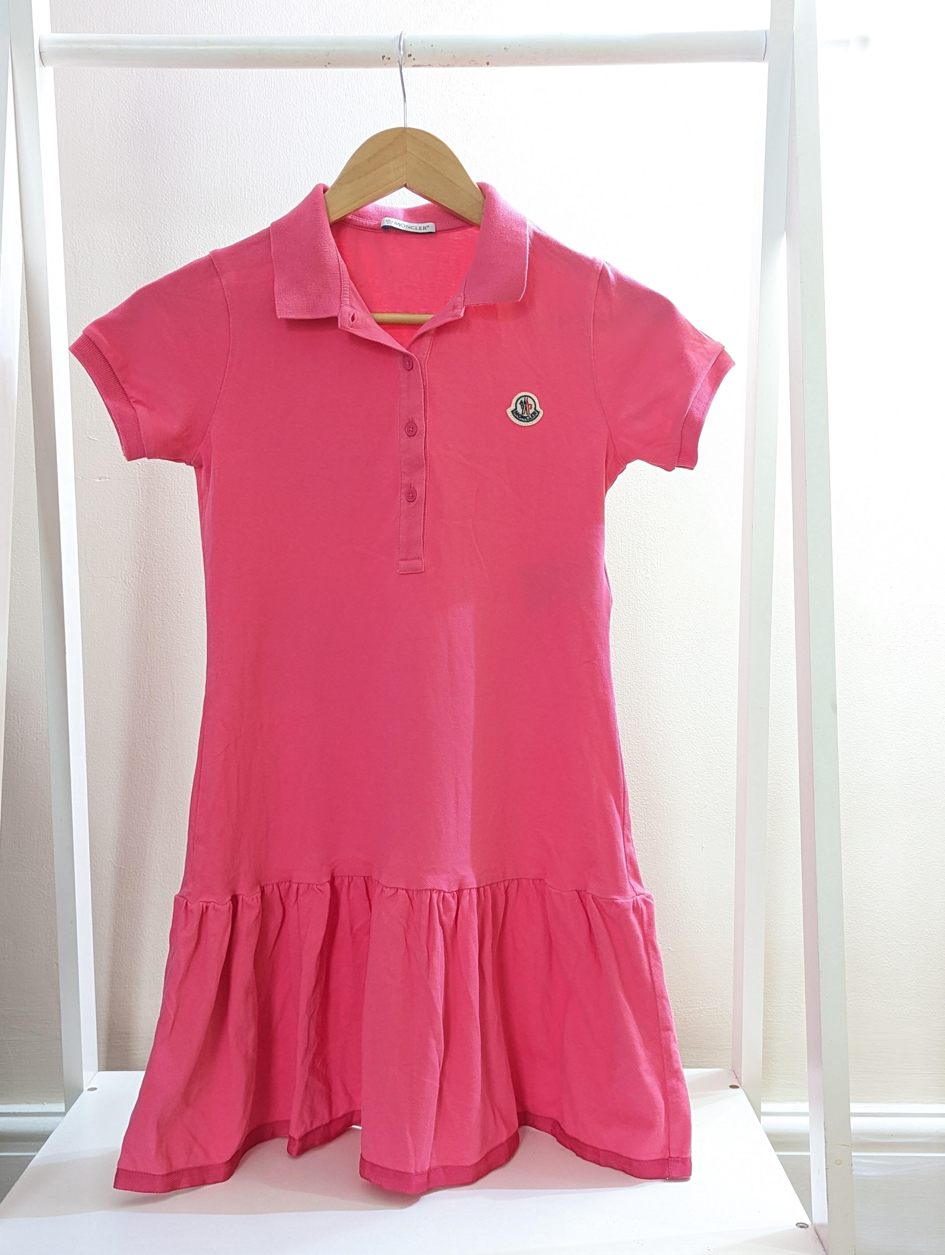Girls pink 2025 polo dress