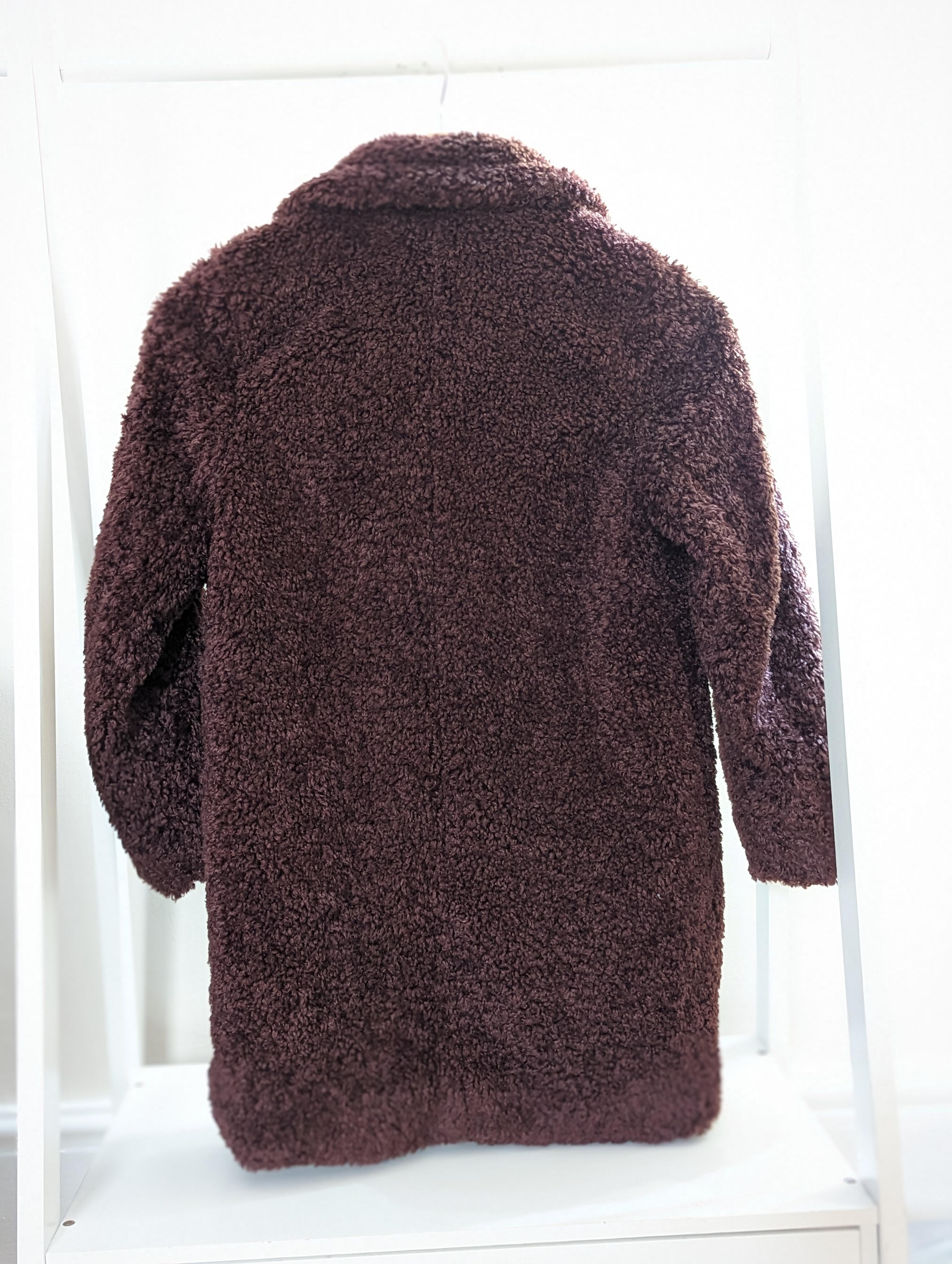 Matalan 11 Years Brown Teddy Fleece Coat