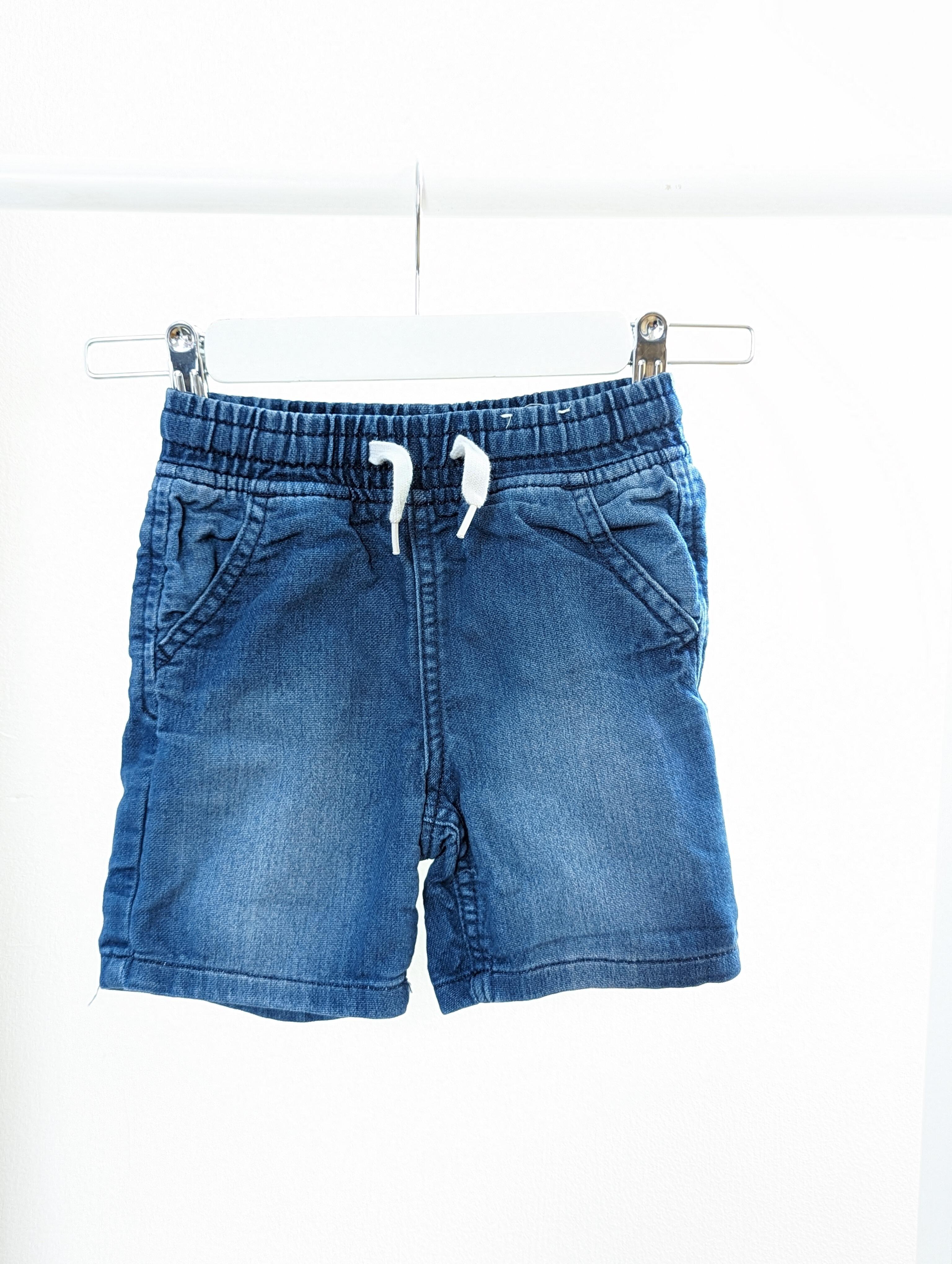 H M 2 3 Years Pull On Denim Shorts