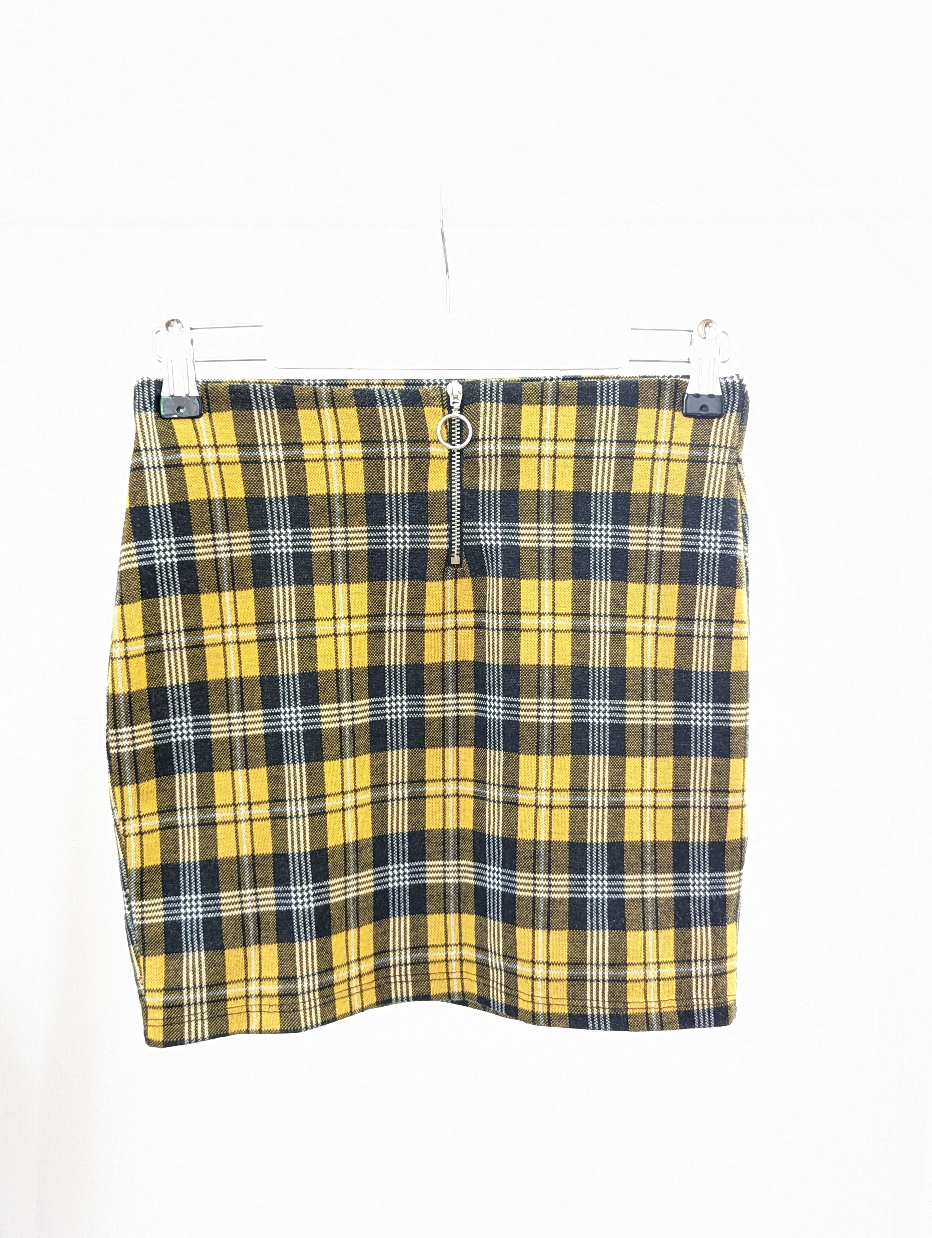 New Look 10 11 Years Yellow Check Skirt