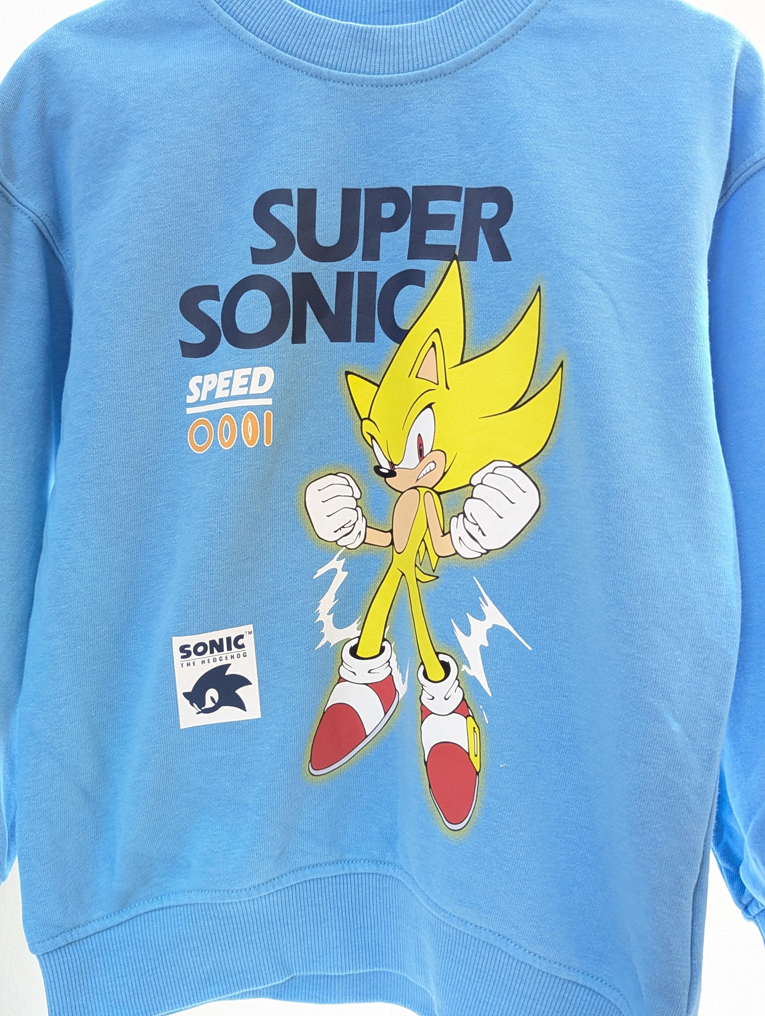 H M 4 6 Years Blue SONIC Jumper see description