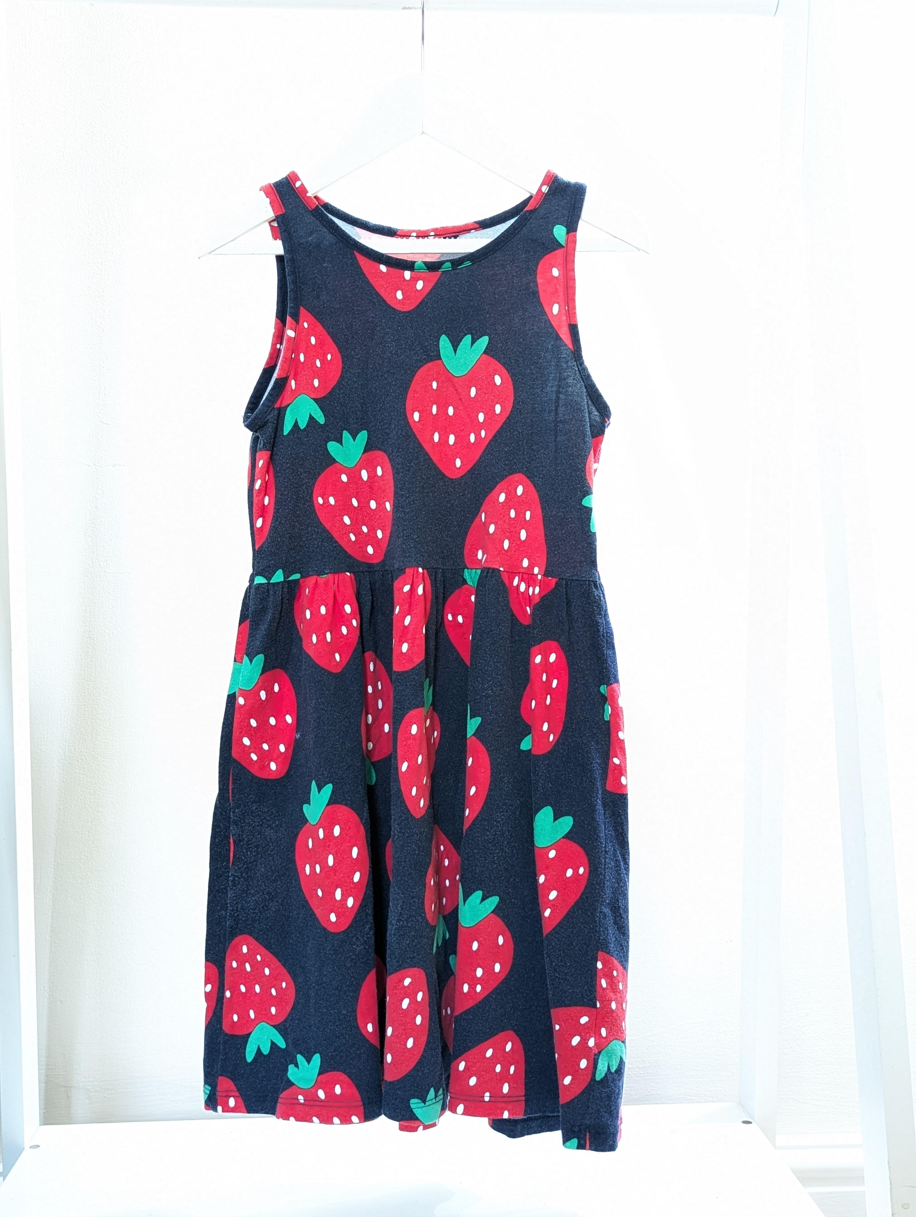 Tunique/T-shirt Fille George – Bleu Floral, Coton, Taille 8-9 Ans, Manches Courtes, Col Rond (occasion Très Bon état)
