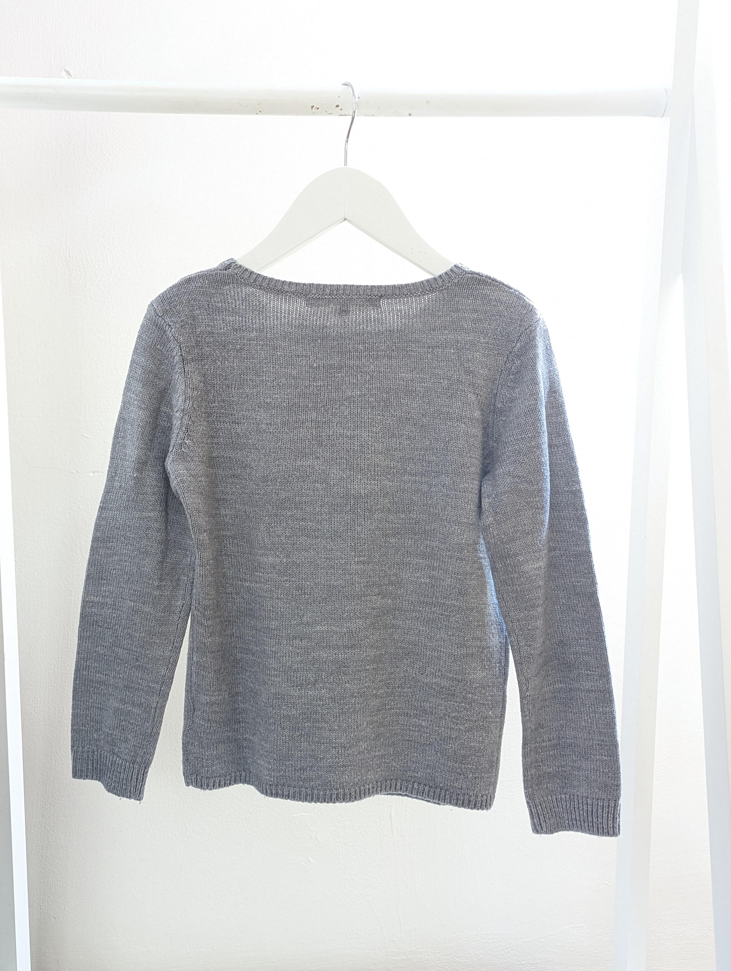 John Lewis 7 Years Grey Panda Jumper