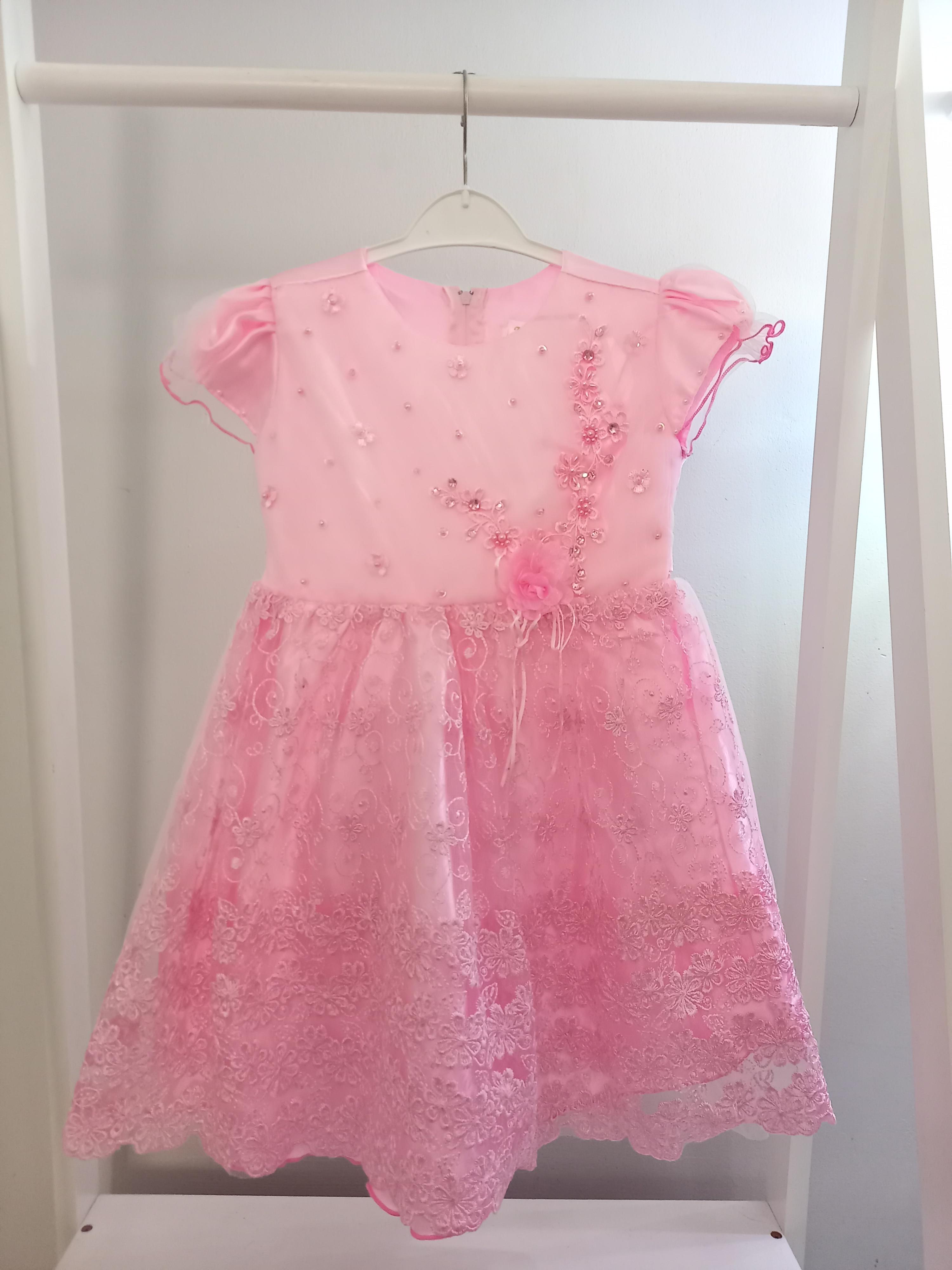 3 Years Pink Party Dress