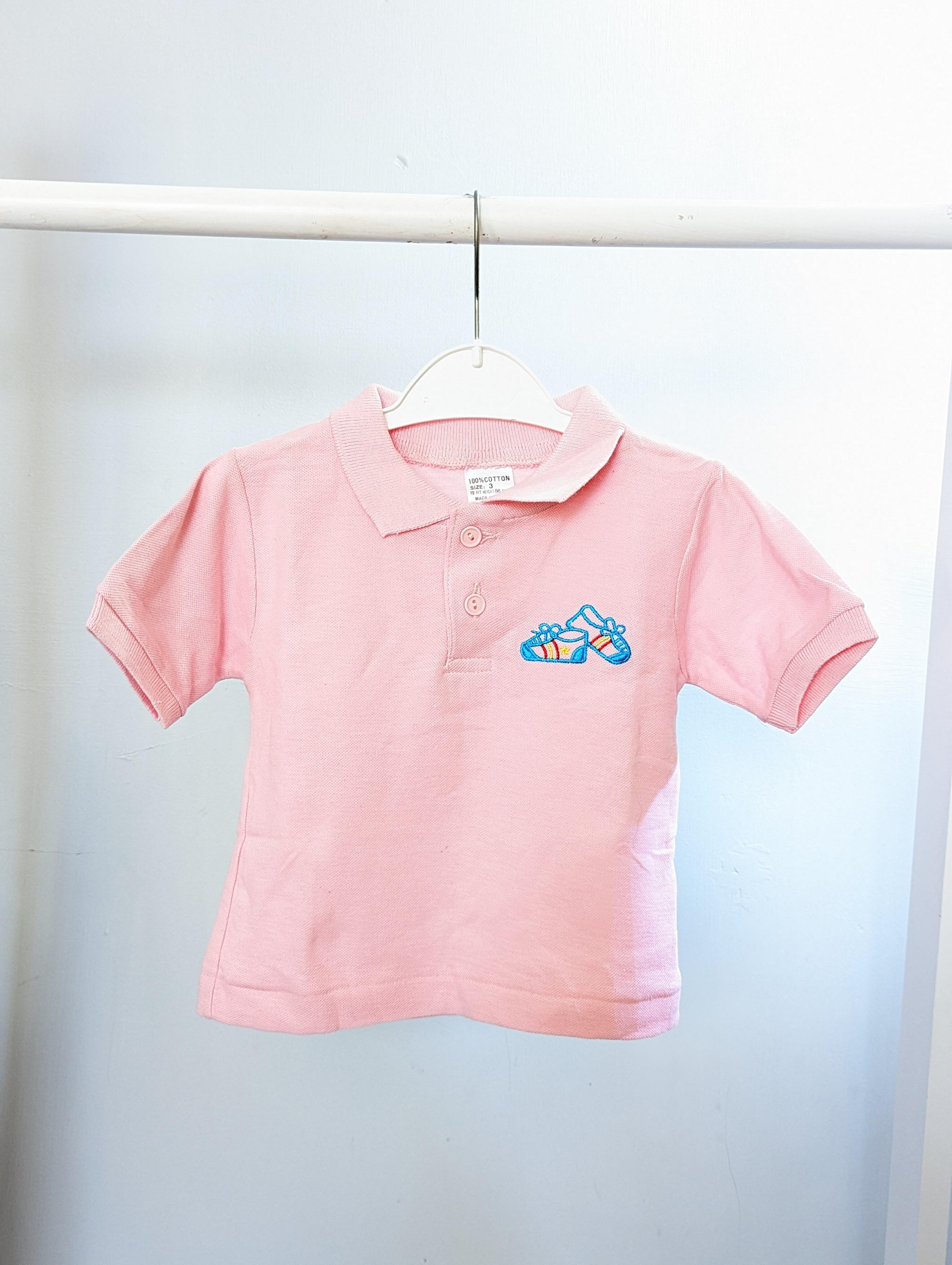 baby boy pink polo