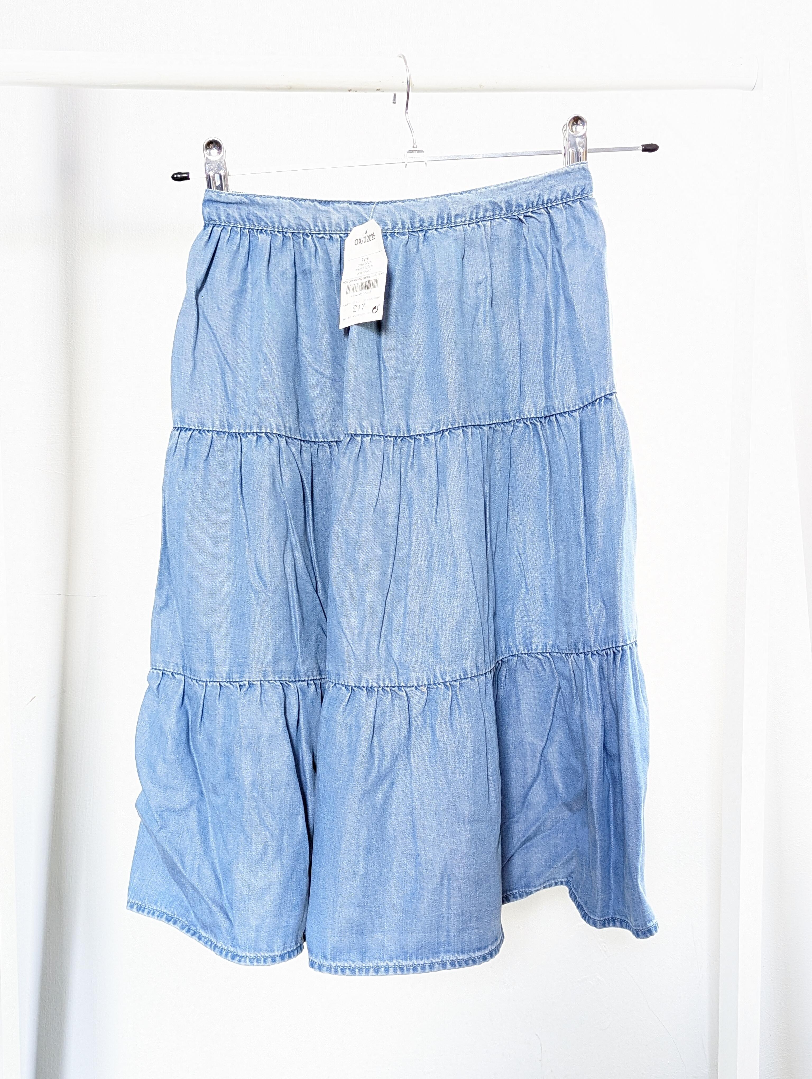 Next Years Blue Denim Skirt (New)