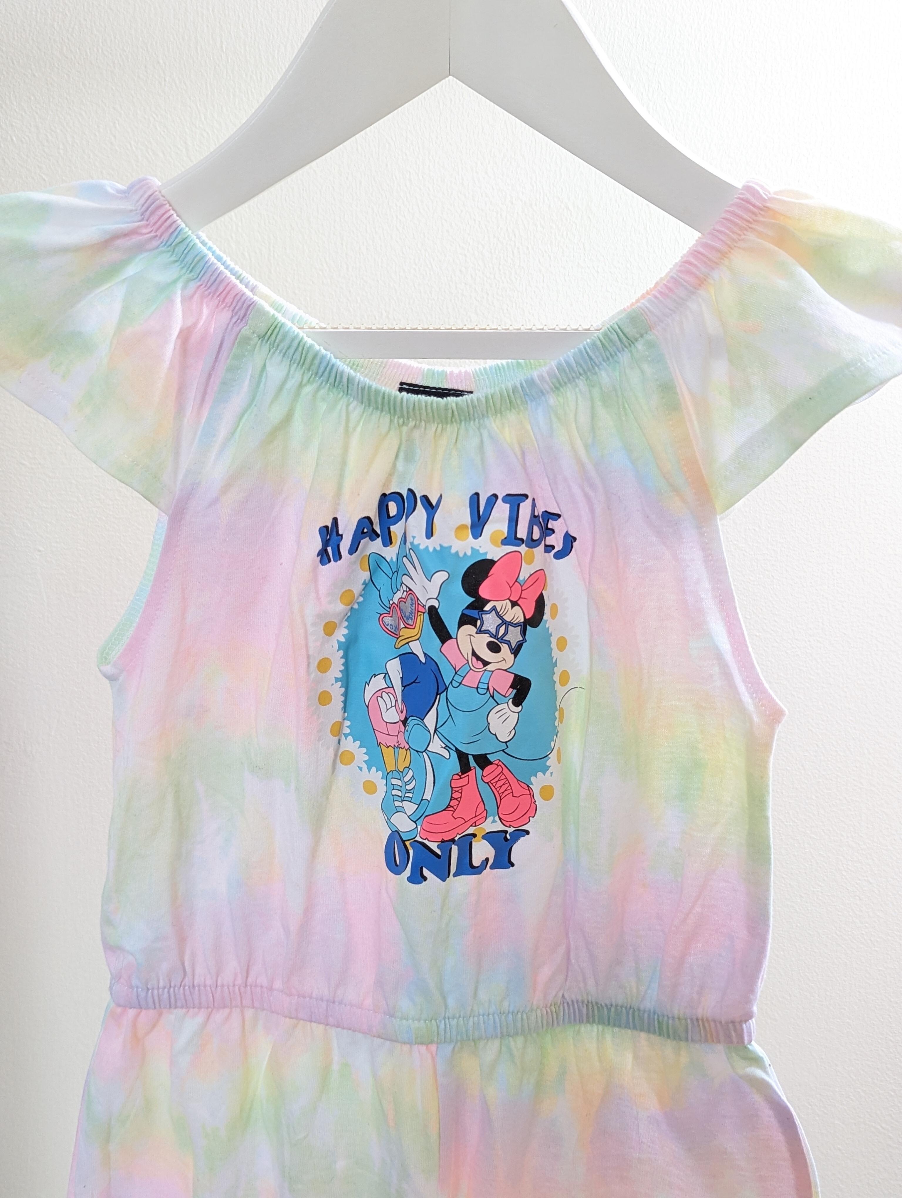 Primark 4-5 Years Tie Dye Minnie Mouse Playsuit