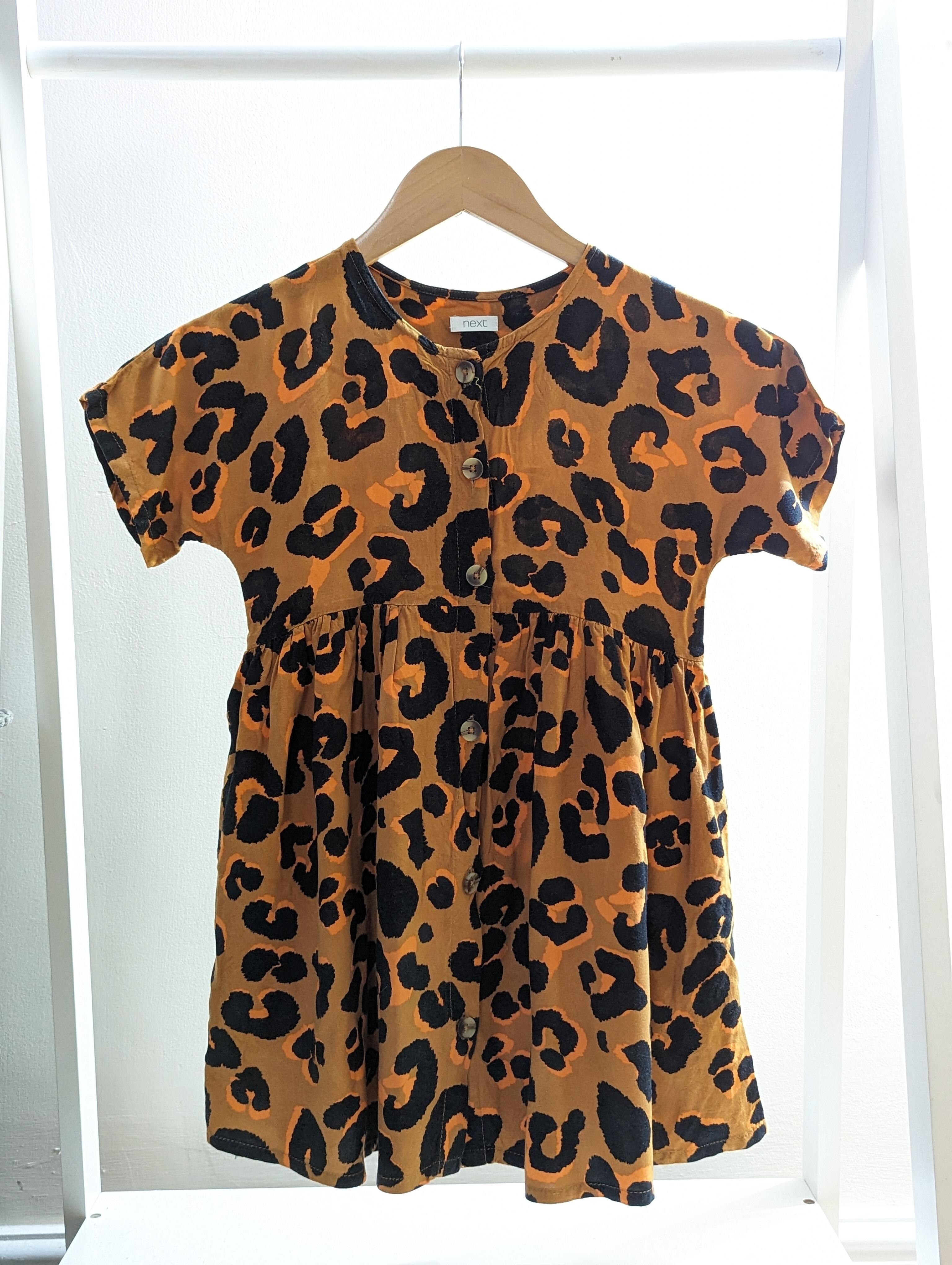 Childrens leopard print dress hotsell