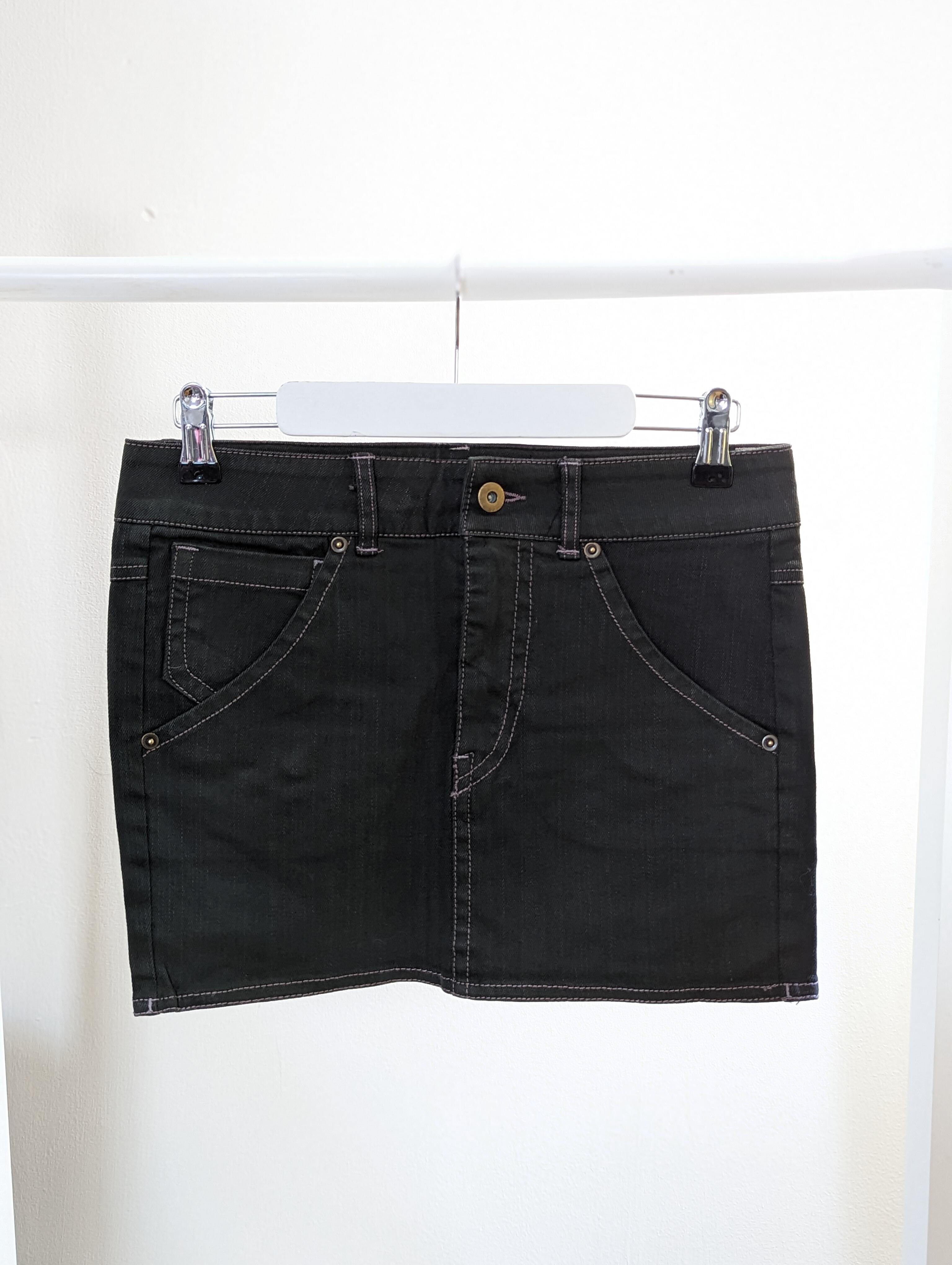 14 15 Years Black Denim Skirt