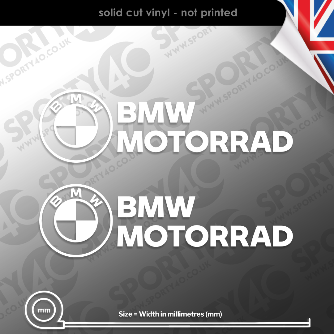 Decal to fit BMW MOTORRAD decal 12cm 2pcs. set - BMW0097 - FOR BMW  MOTORCYCLE