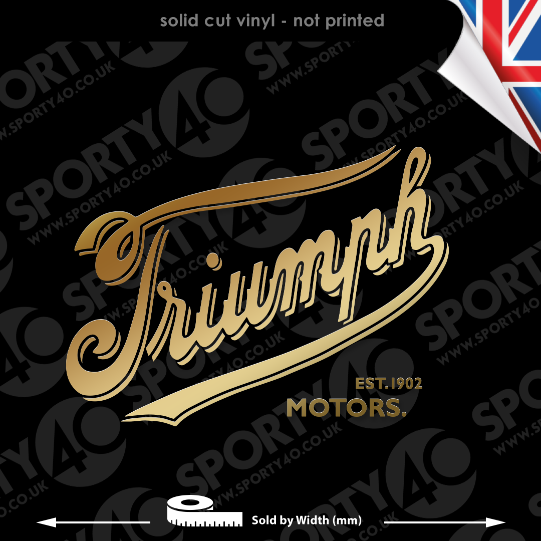 Triumph Rcing Sticker Retro Triumph Vinyl Decal Sticker