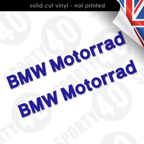 2 x BMW Motorrad Solid Vinyl Decals
