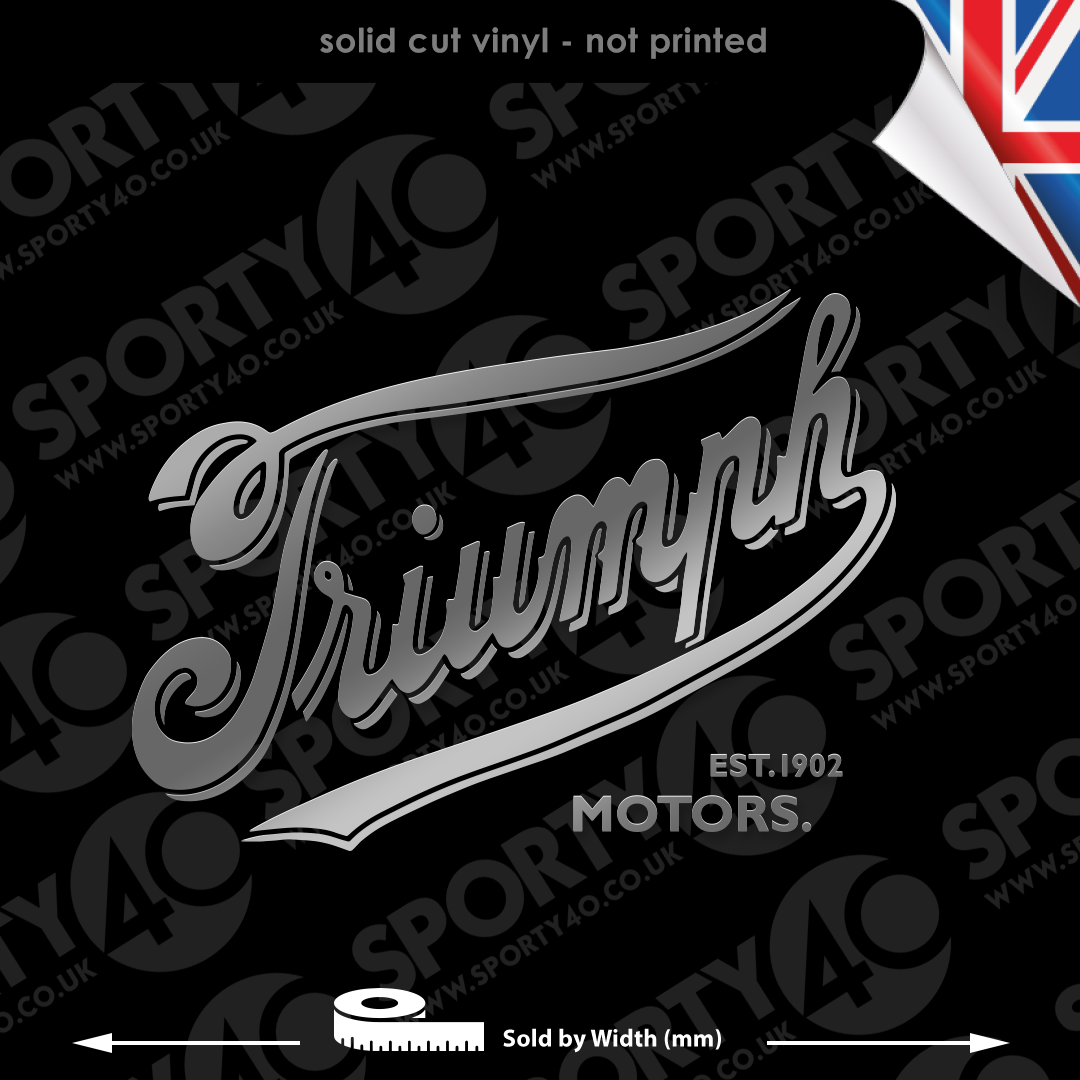 Triumph Rcing Sticker Retro Triumph Vinyl Decal Sticker