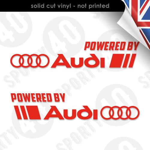 Audi QUATTRO Vinyl Stickers Decal for all models - L400mm x H44mm x2
