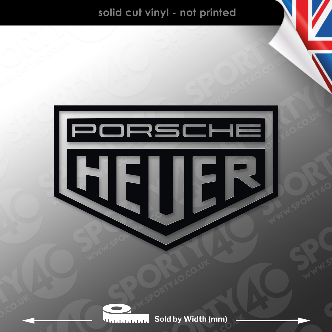 Autocollant Vintage Heuer Sports Timing - Sticker Publicitaire 7,5 X 11 Cm