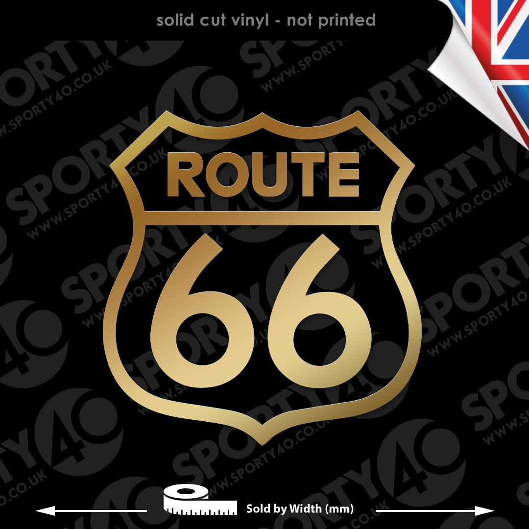 Route 66 Vinyl Decal Sticker