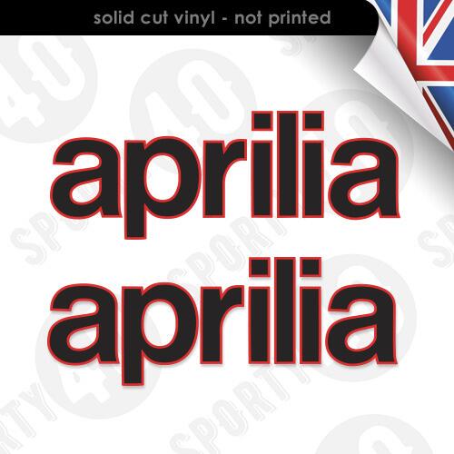 2x Aprilia Motorcycle & Scooter Vinyl Stickers / Decals – By Detape, Personalizable