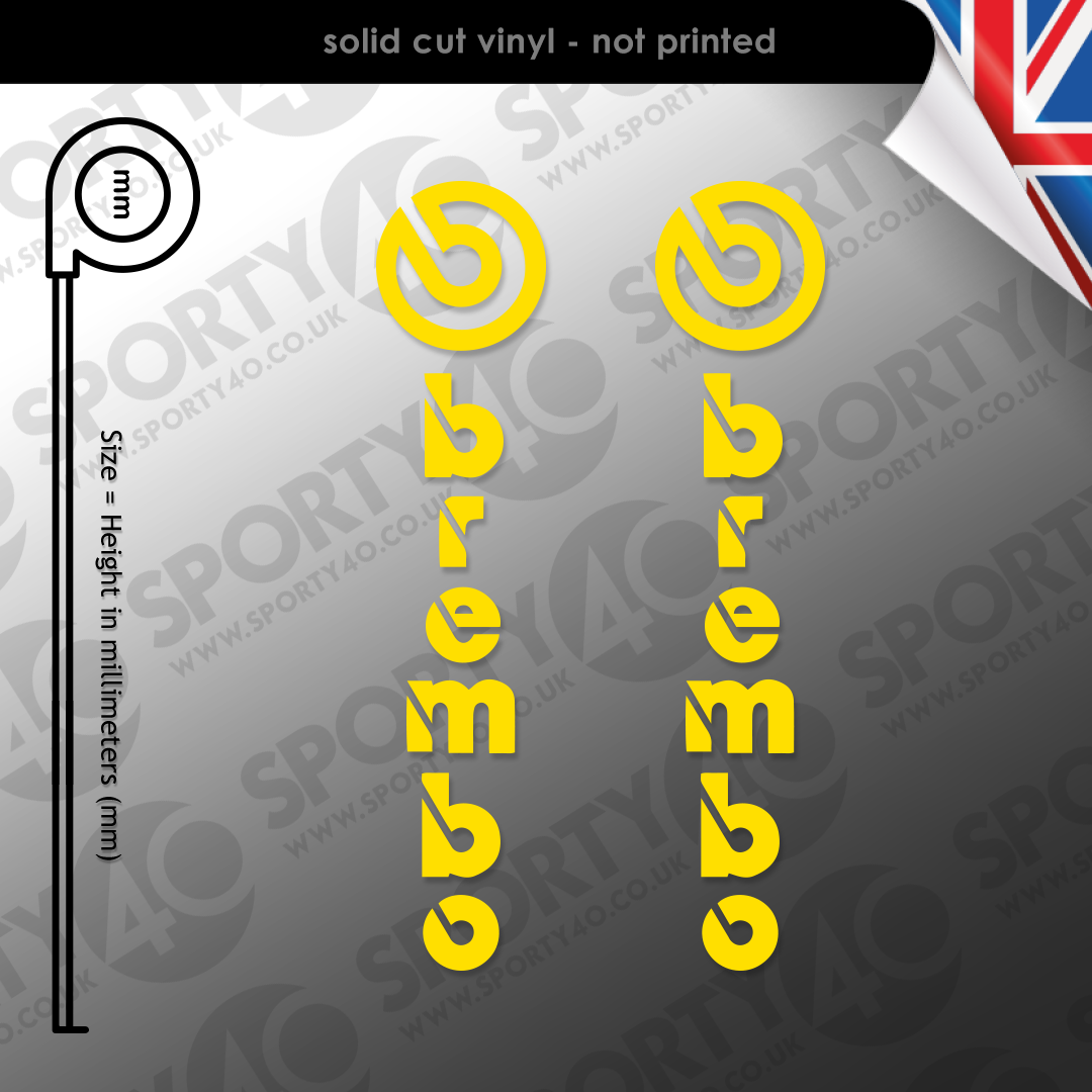 2 Brembo Car Brake Caliper Vinyl Sticker - HMCustom Online Shop