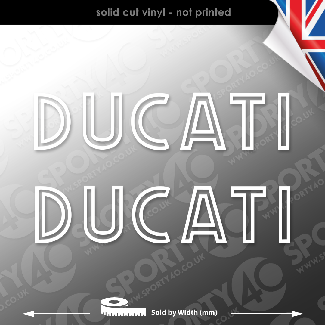 Ducati Vinyl 2 Decal Sticker