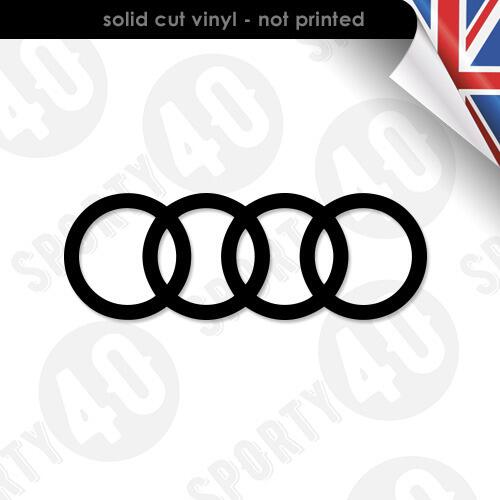 Audi Quattro Rings Vinyl Decal Sticker