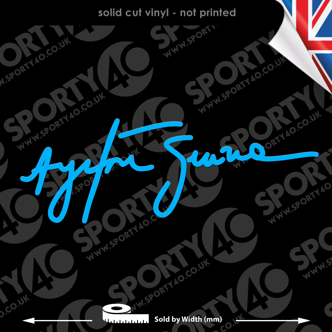 YRTON SENNA Vinyl Sticker Decal – Cch00106