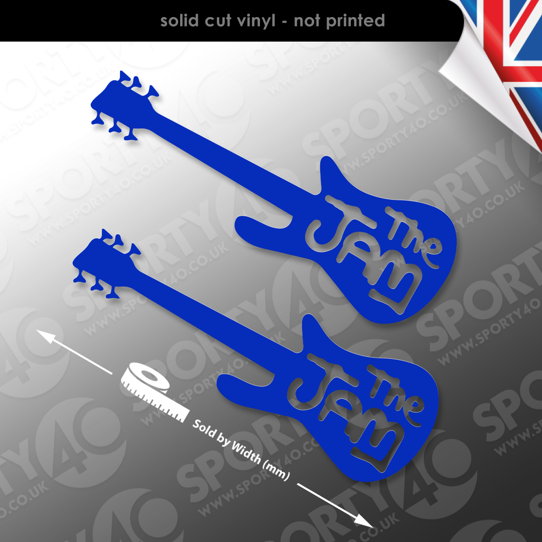 The Jam Guitar Vinyl Decal Sticker
