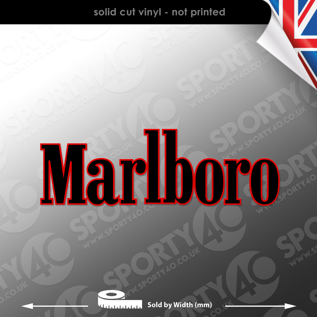 Marlboro Vintage Sponsor Vinyl Decal Sticker