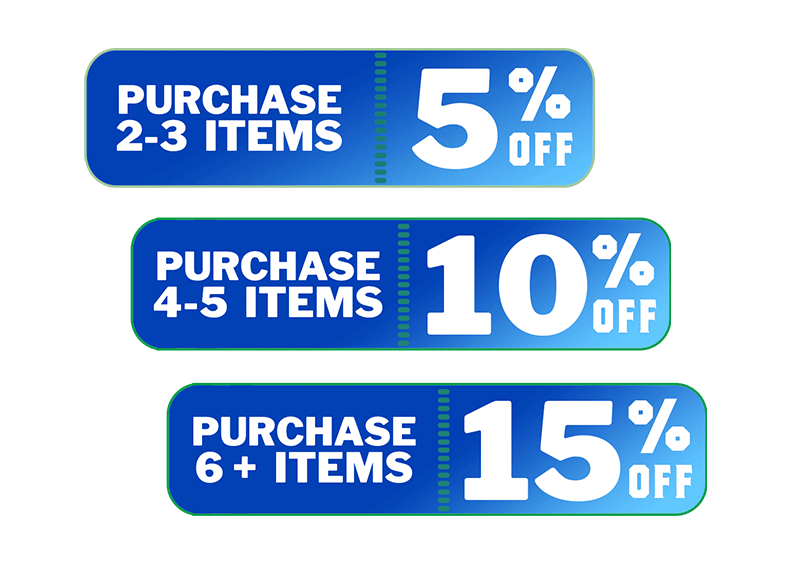Trade Discounts for Everyone - Up to 15% Off with Multi-Buy - No account neccessary