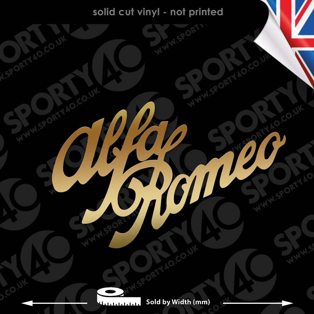 Vintage Alfa Romeo Vinyl Decal Sticker