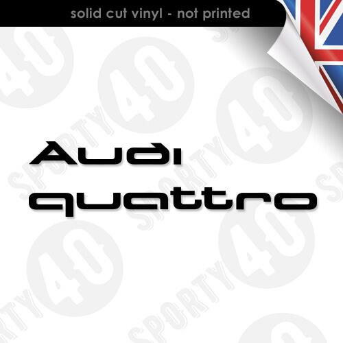 Audi Quattro Vinyl Decal Sticker